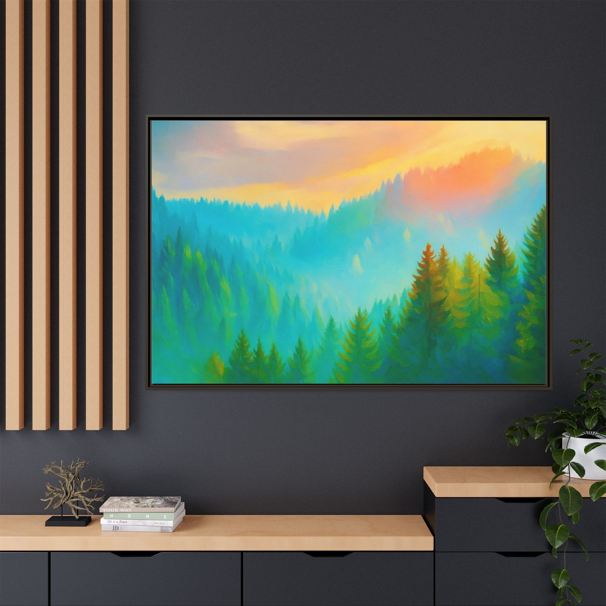 Serene Sun Forest Nature