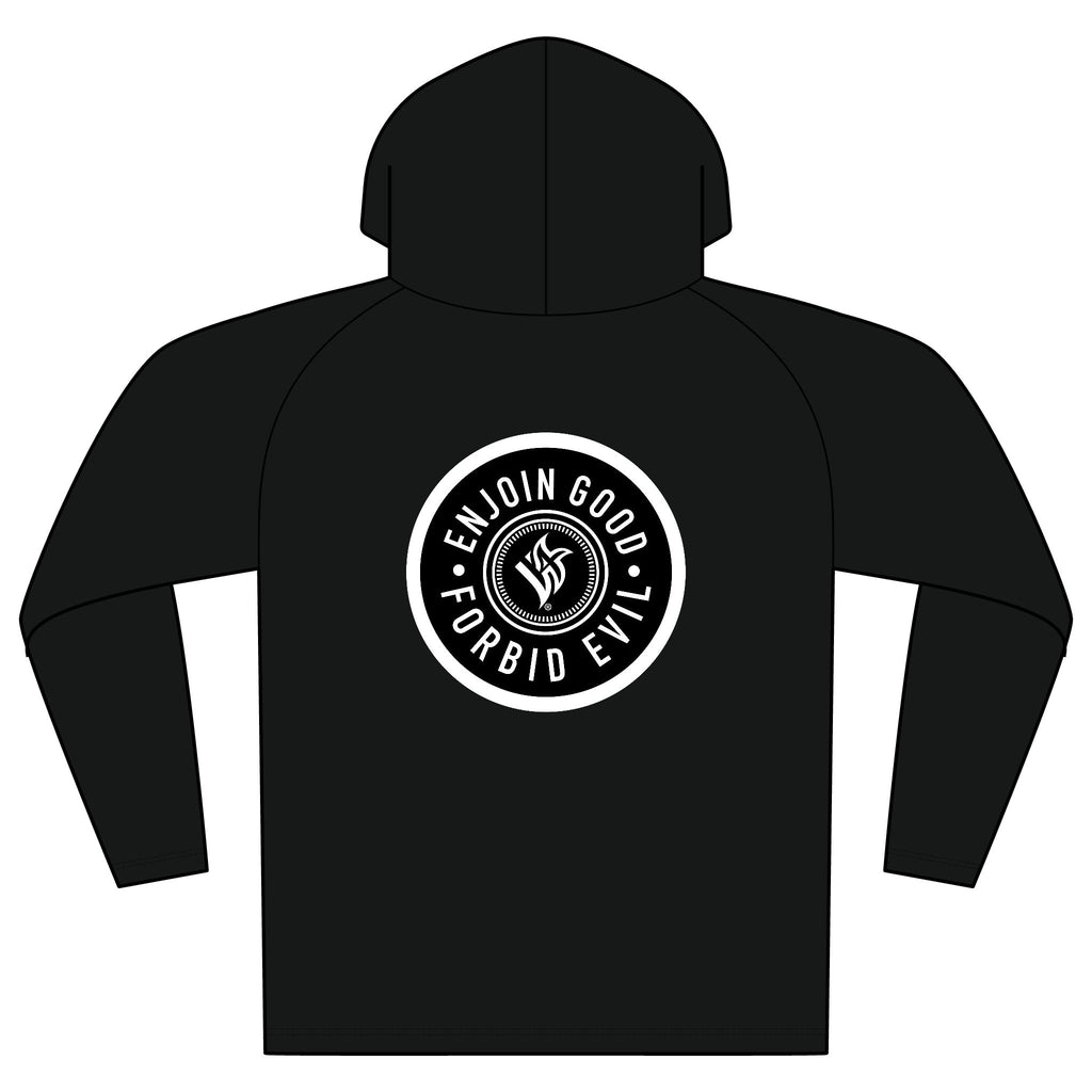 Enjoin Good Forbid Evil Hooded Long Sleeve Tee