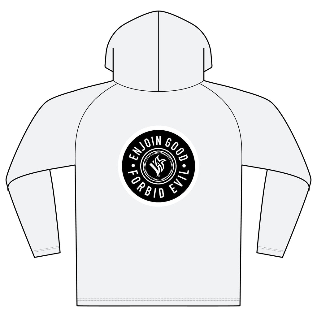 Enjoin Good Forbid Evil Hooded Long Sleeve Tee
