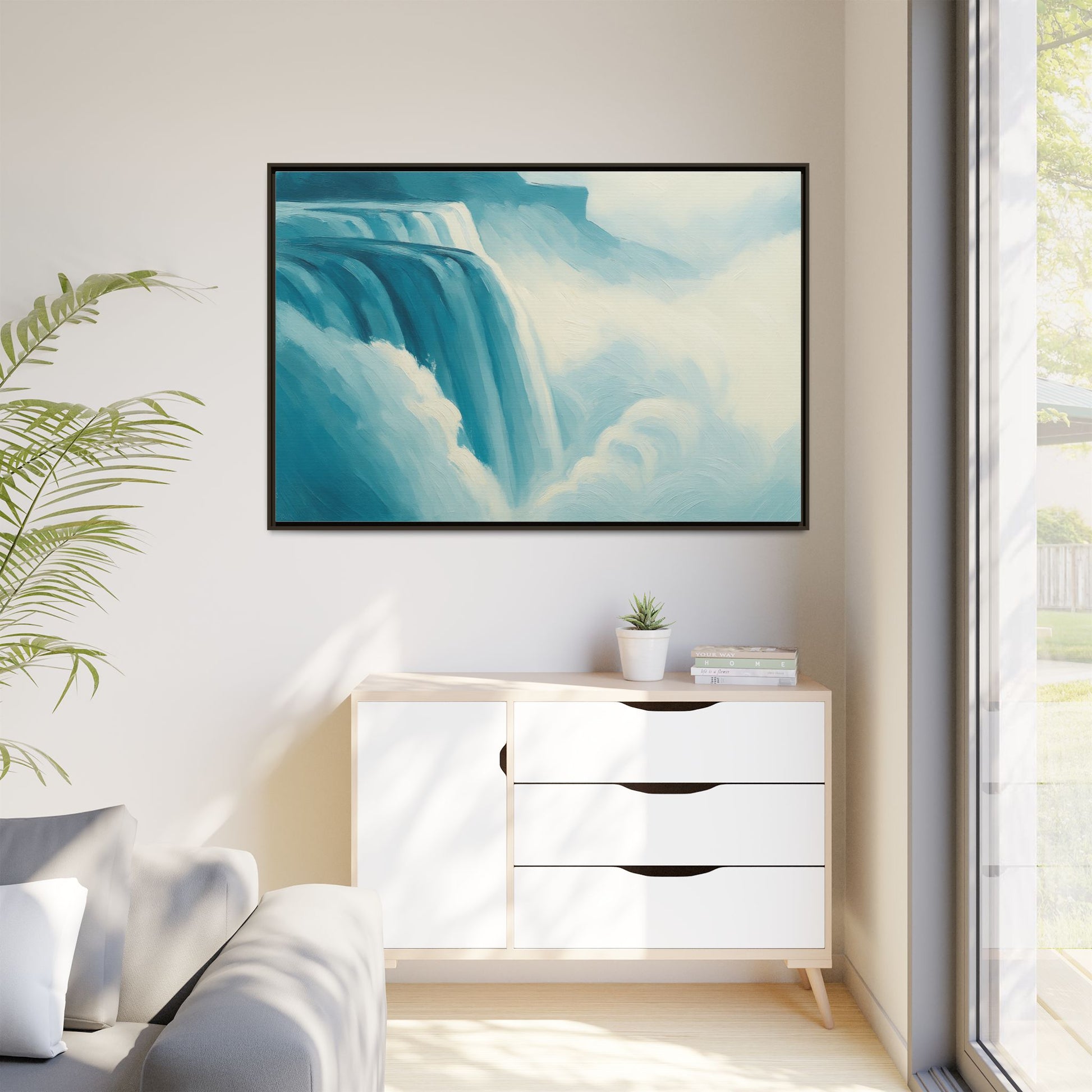 Blue Beautiful Waterfall
