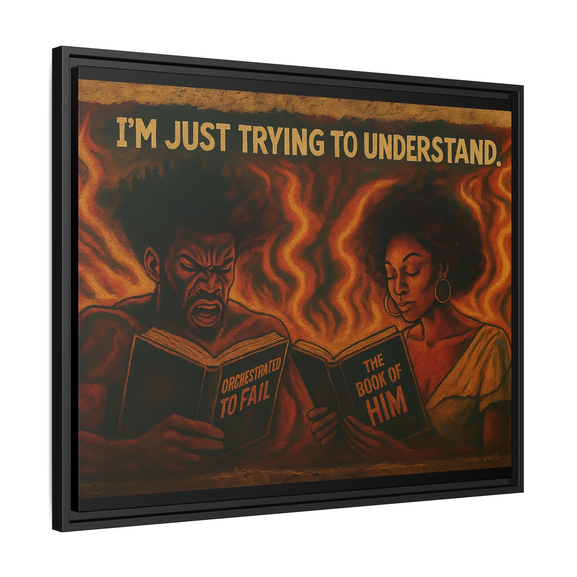 Colorful Motivational Wall Art, Inspirational Home Decor, Black Art Print, Gift for Parents, Empowerment Artwork, Framed Canvas