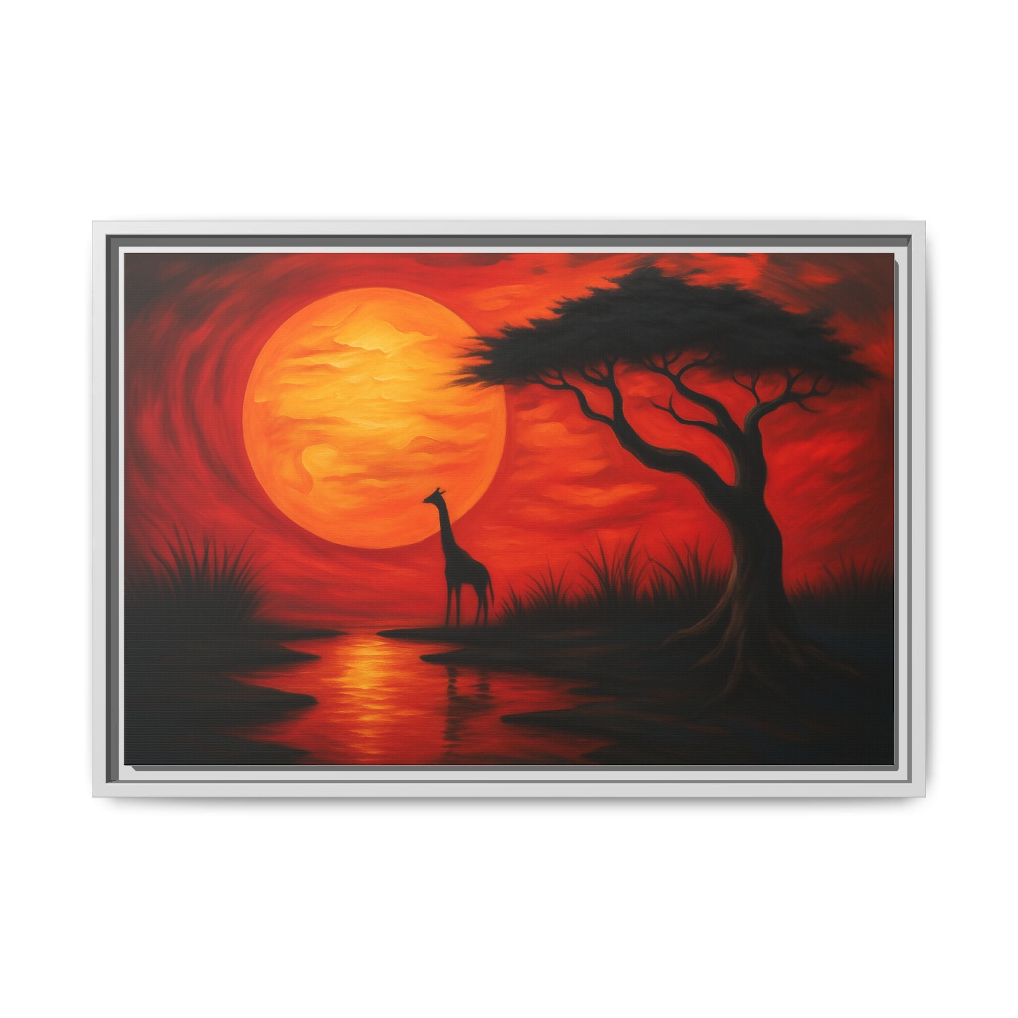 Giraffe Savanna Sunset