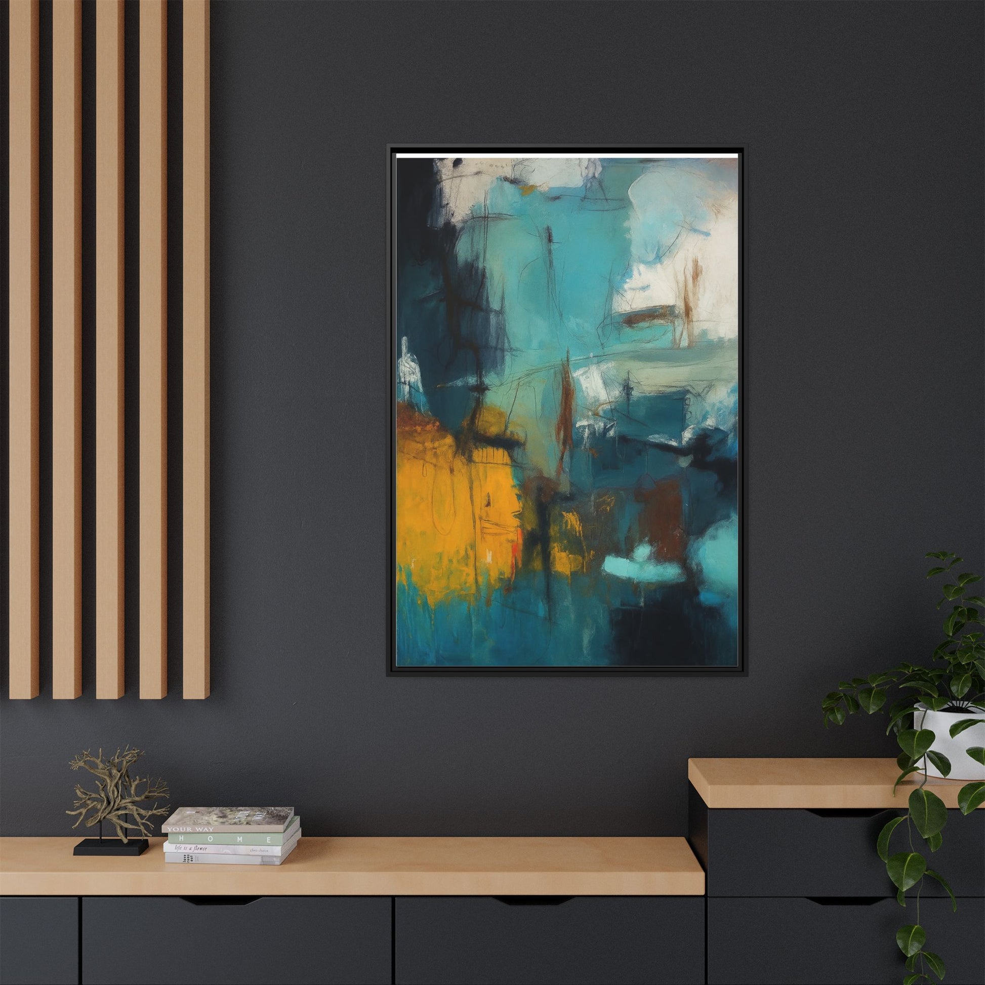 Abstract Blue Gold