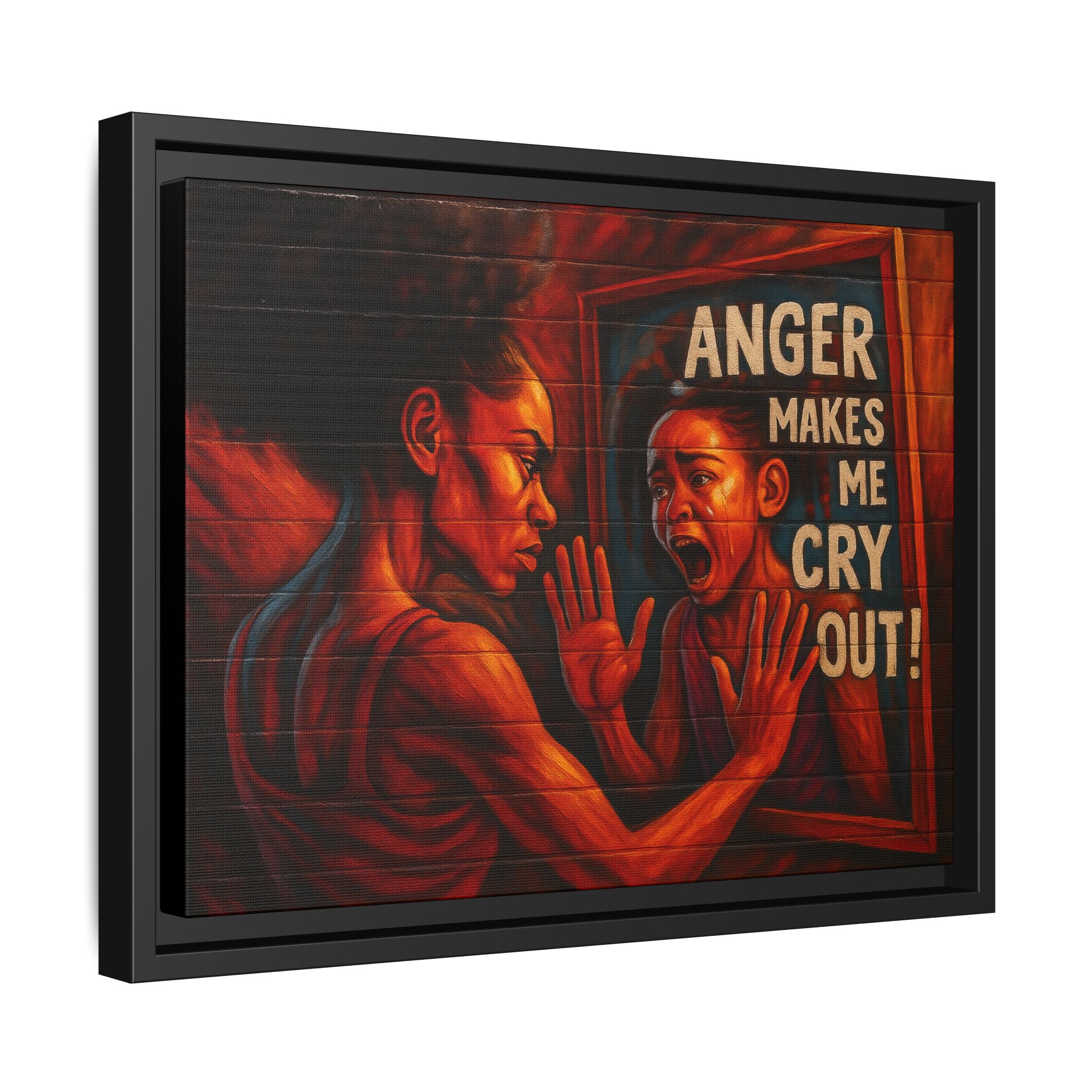 Framed Wall Art - Emotionally Resonant Canvas, Inspirational Home Decor, Powerful Motivational Gift, Unique Art for Self-Reflection