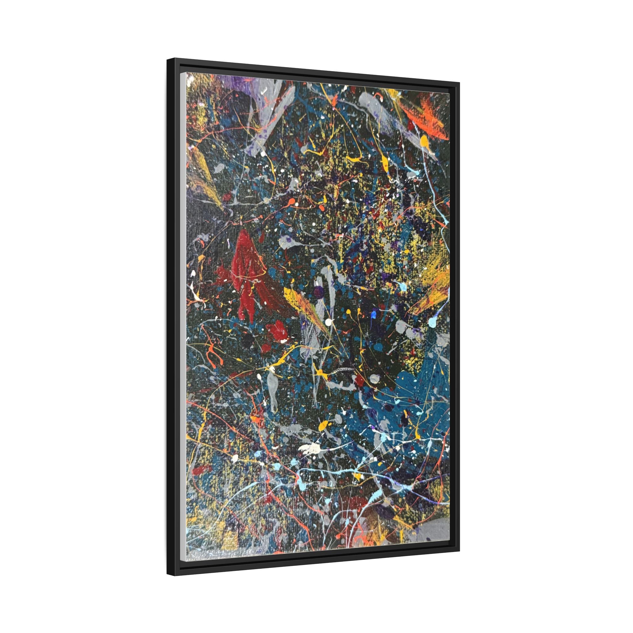 Colorful Abstract Framed Canvas Art