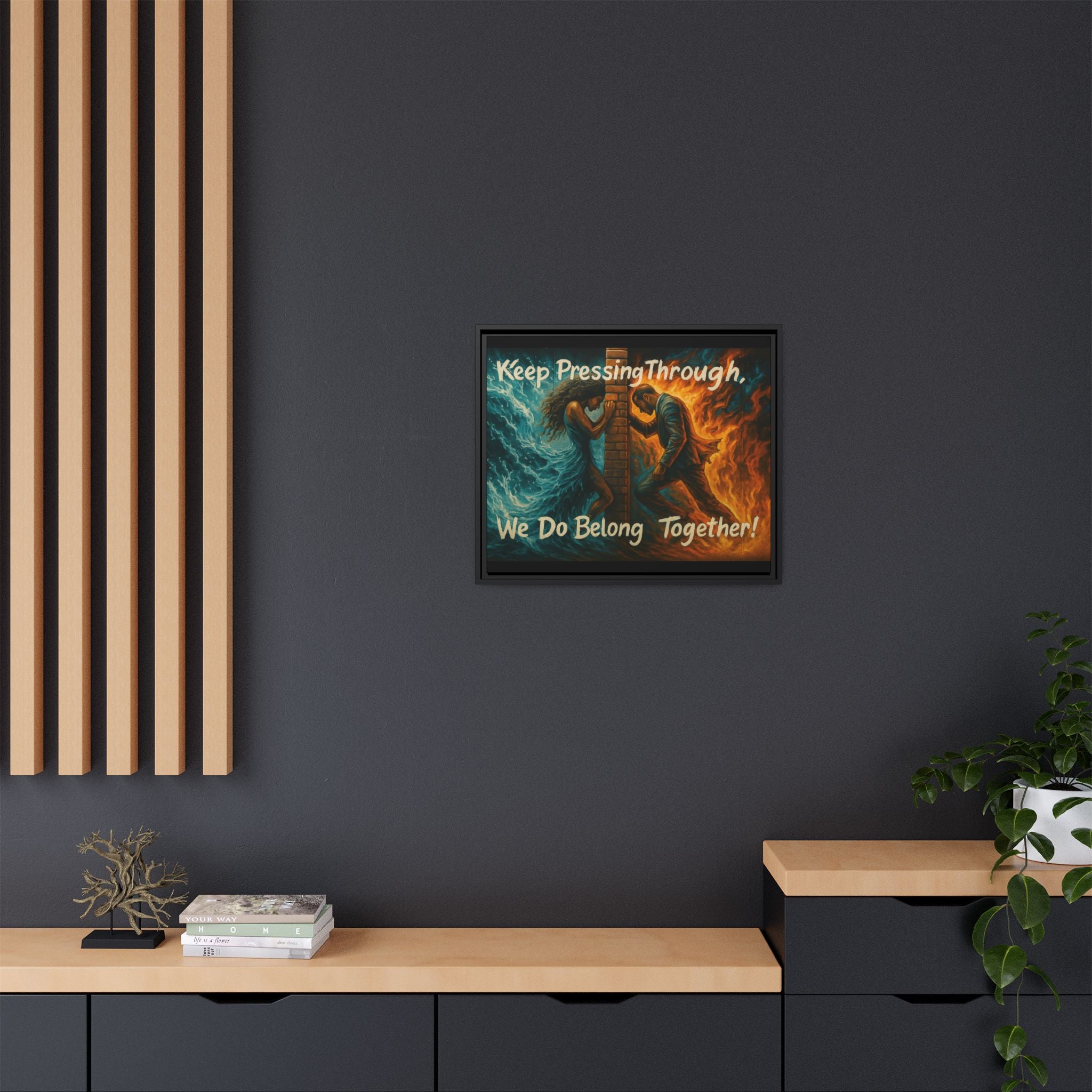 Matte Canvas, Framed (Multi-color)