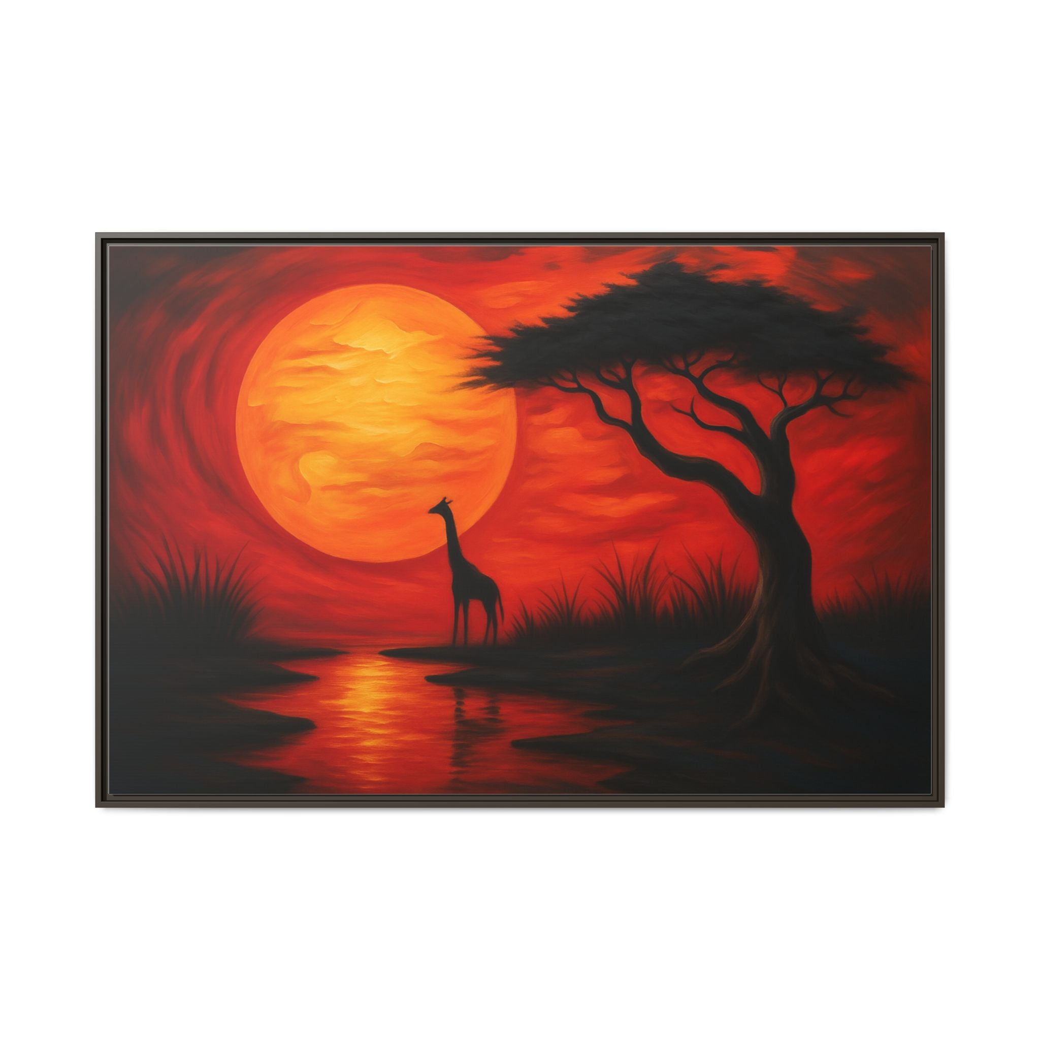 Giraffe Savanna Sunset
