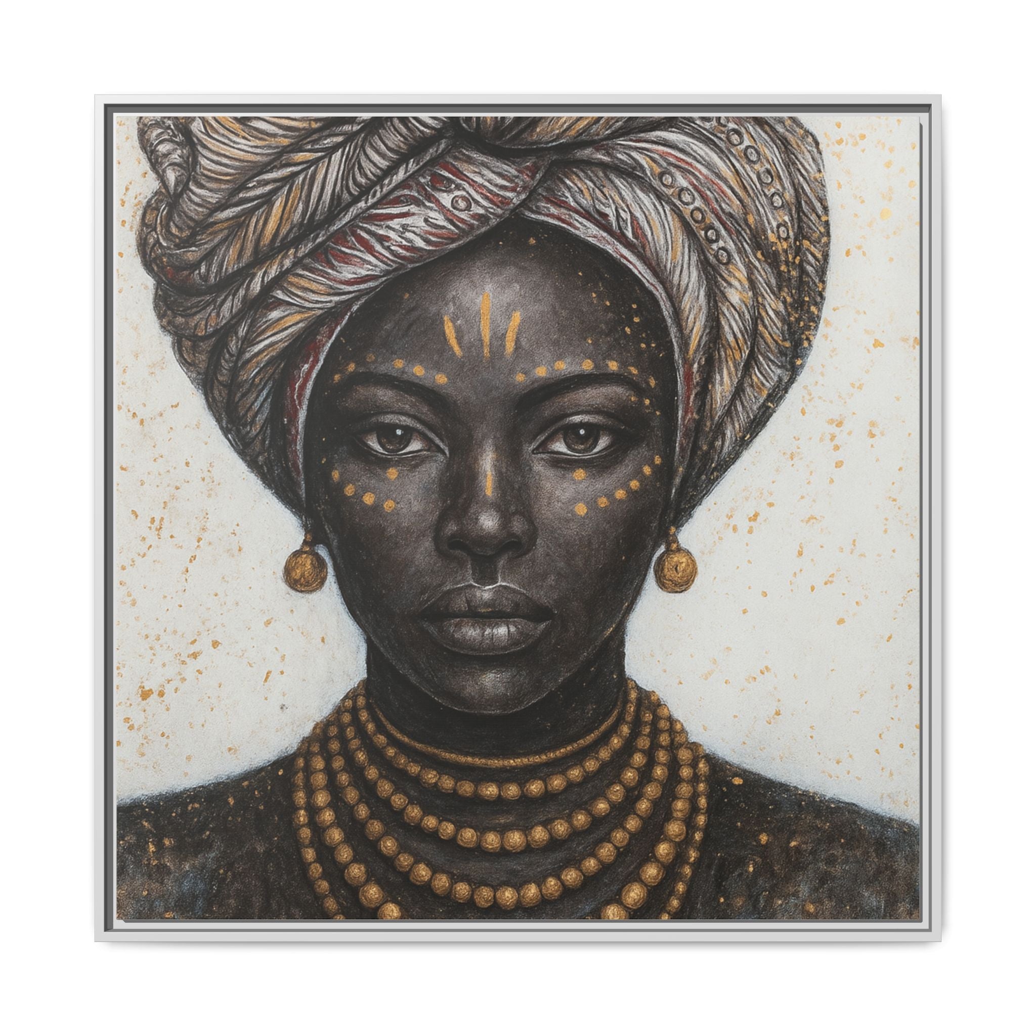 White Artistic African Lady