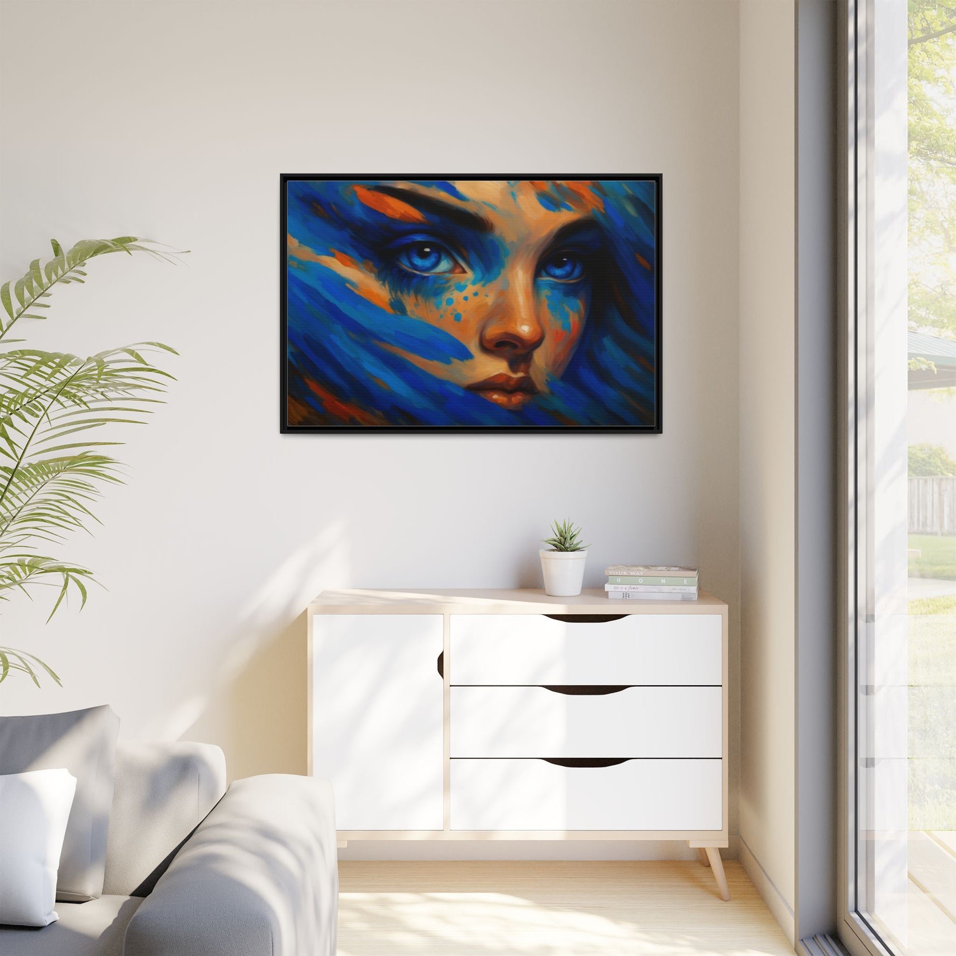 Vibrant Lady Blue Wave