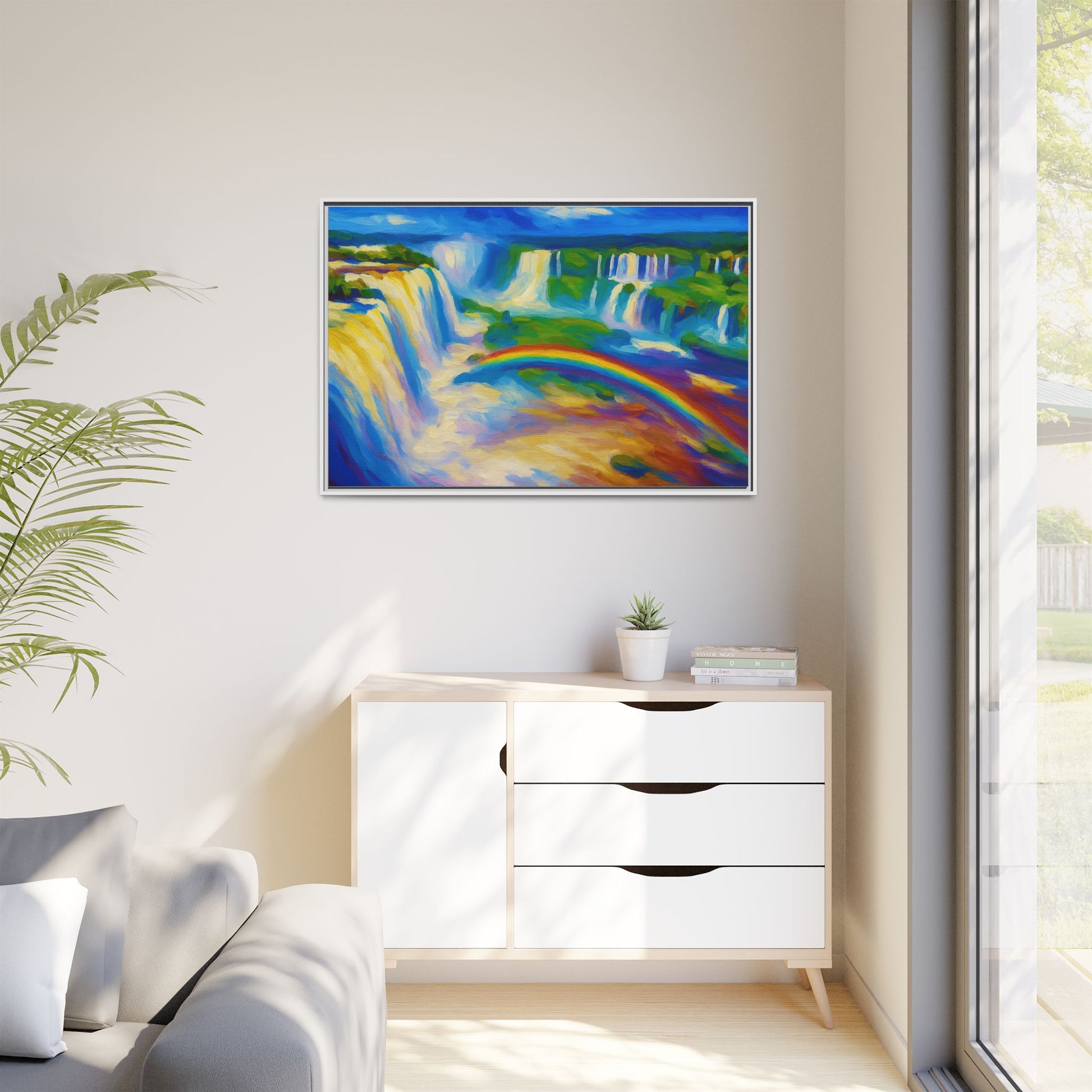 Waterfall Rainbow Splash