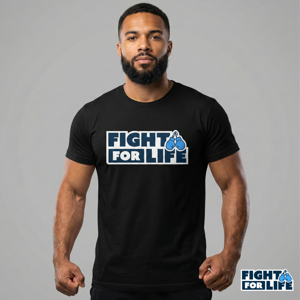 Fight For Life T-Shirt — Black Tee