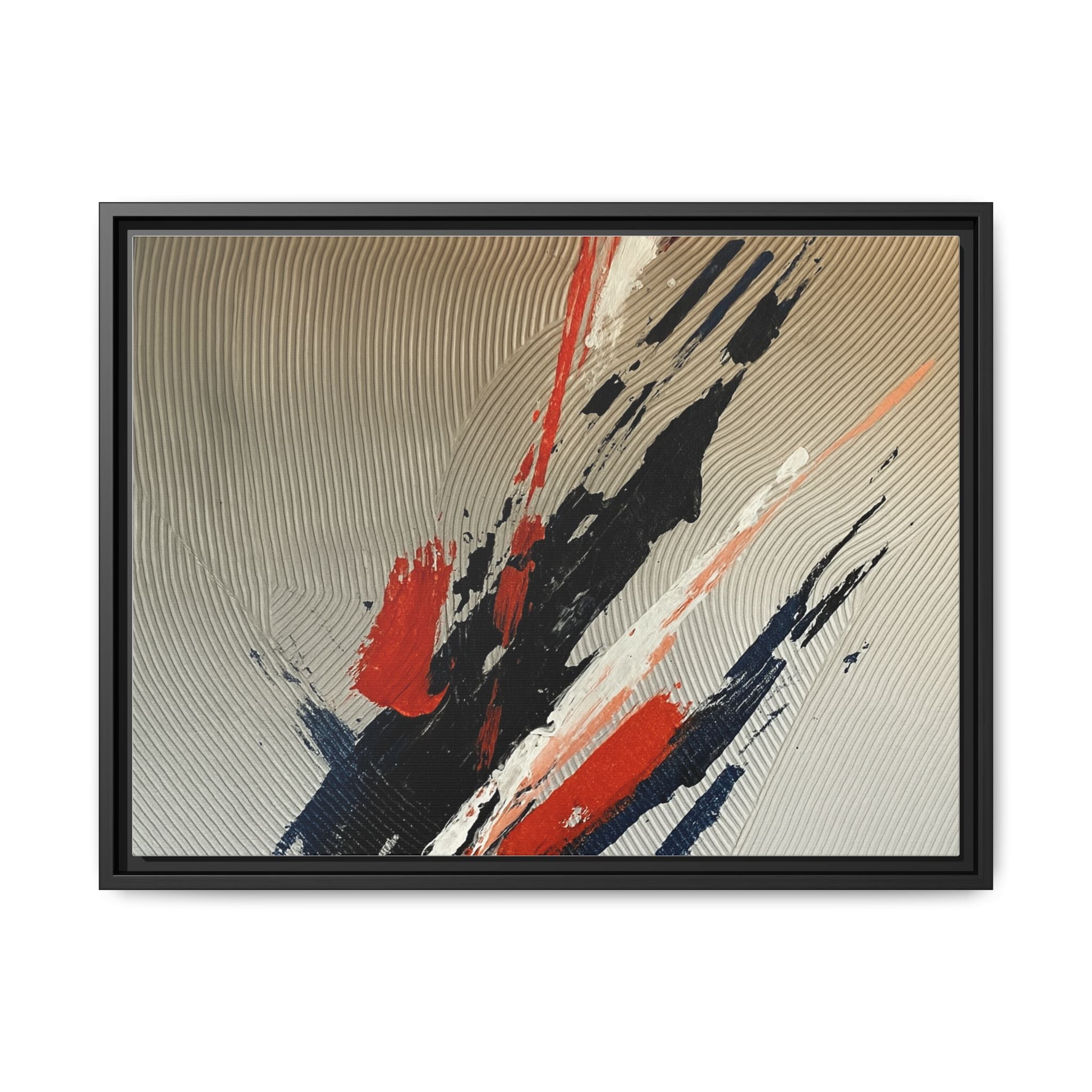 Black Red White Splatter