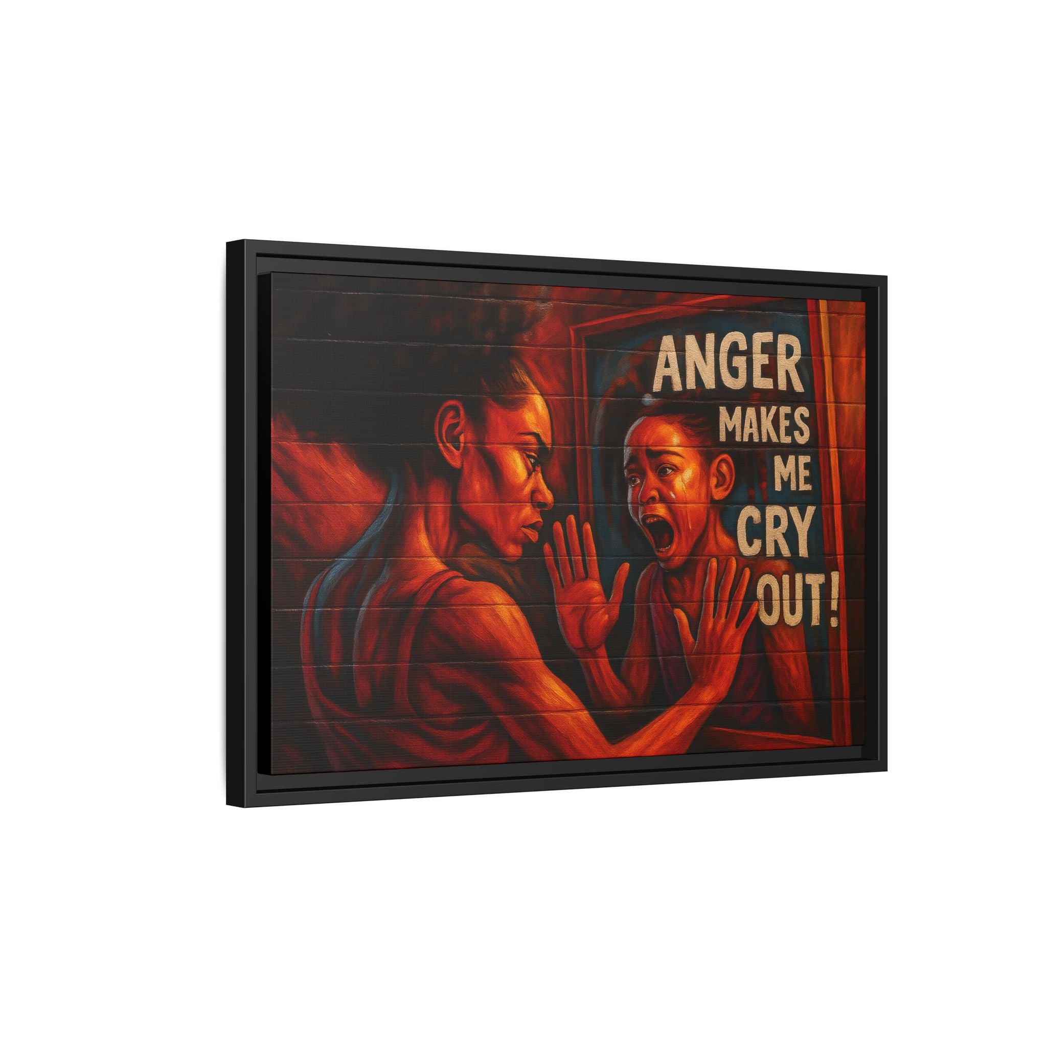 Framed Wall Art - Emotionally Resonant Canvas, Inspirational Home Decor, Powerful Motivational Gift, Unique Art for Self-Reflection