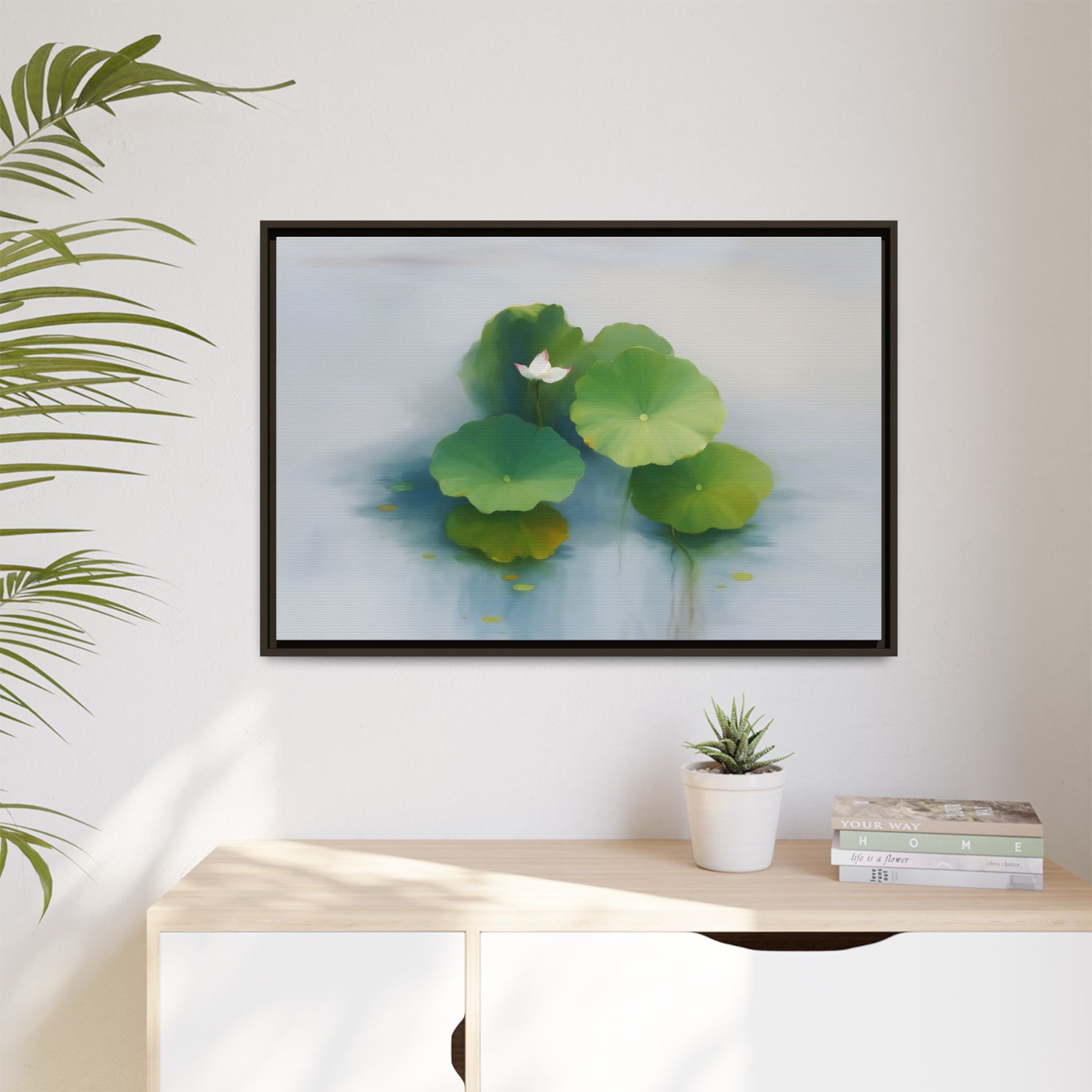 Serene Green Lotus