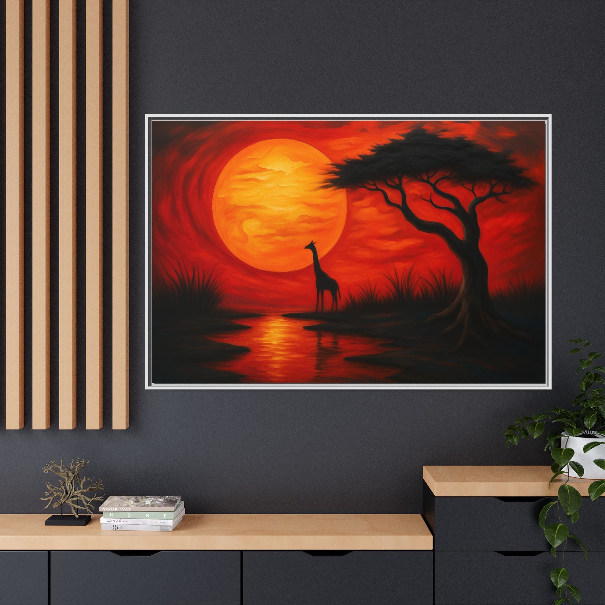 Giraffe Savanna Sunset