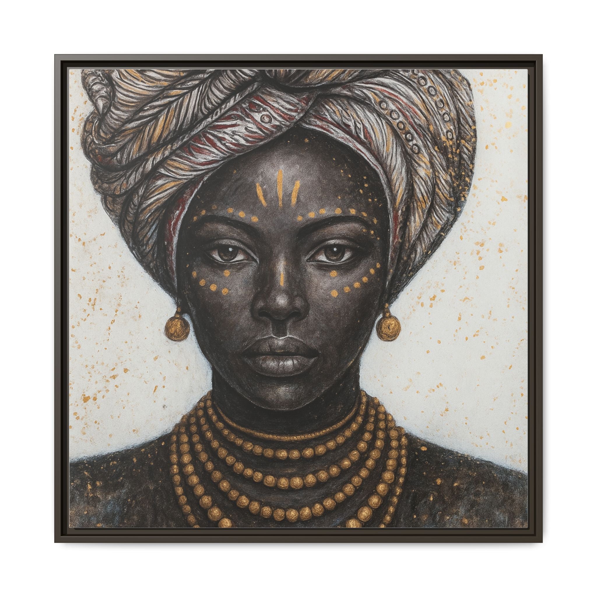 White Artistic African Lady
