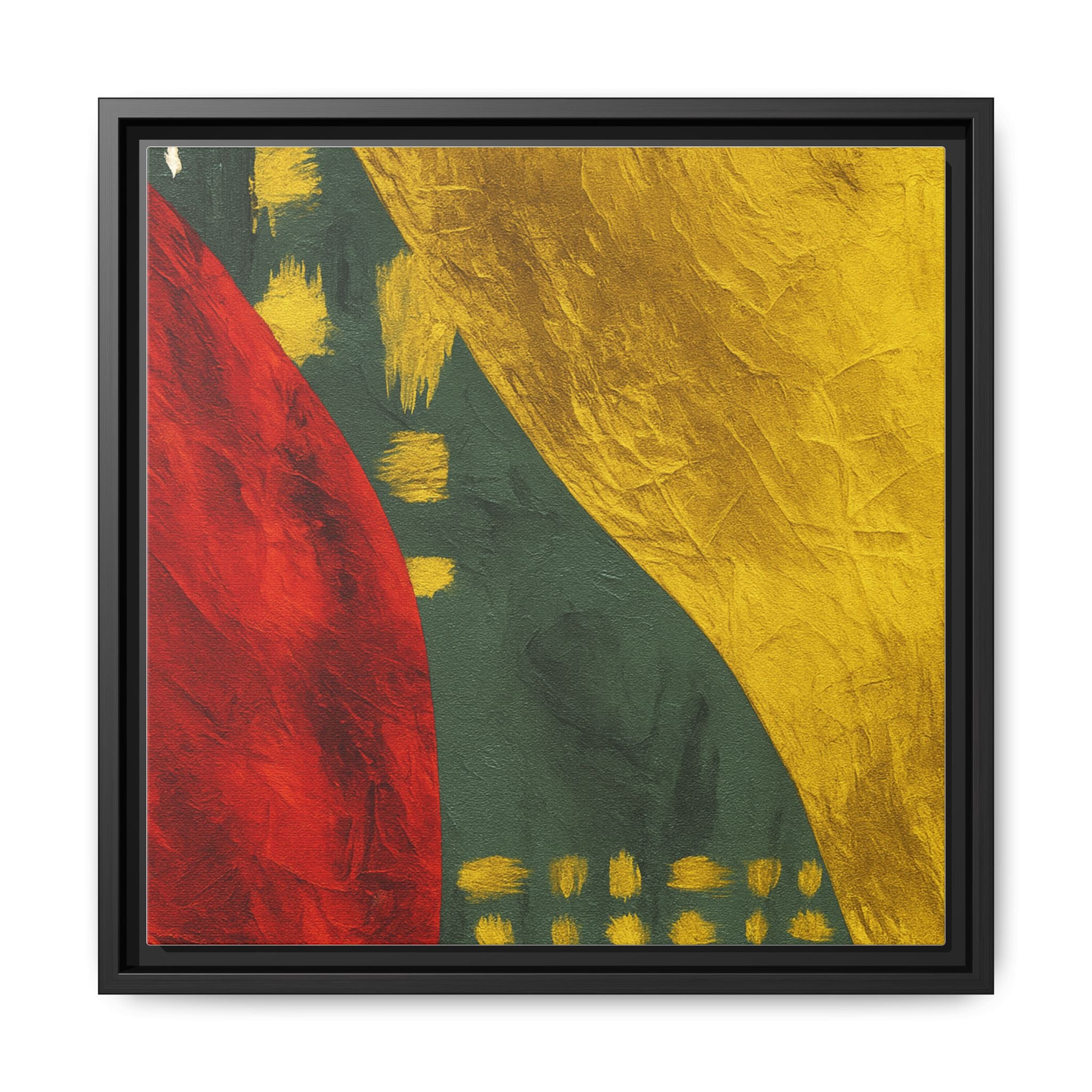 Red Green Gold Abstract