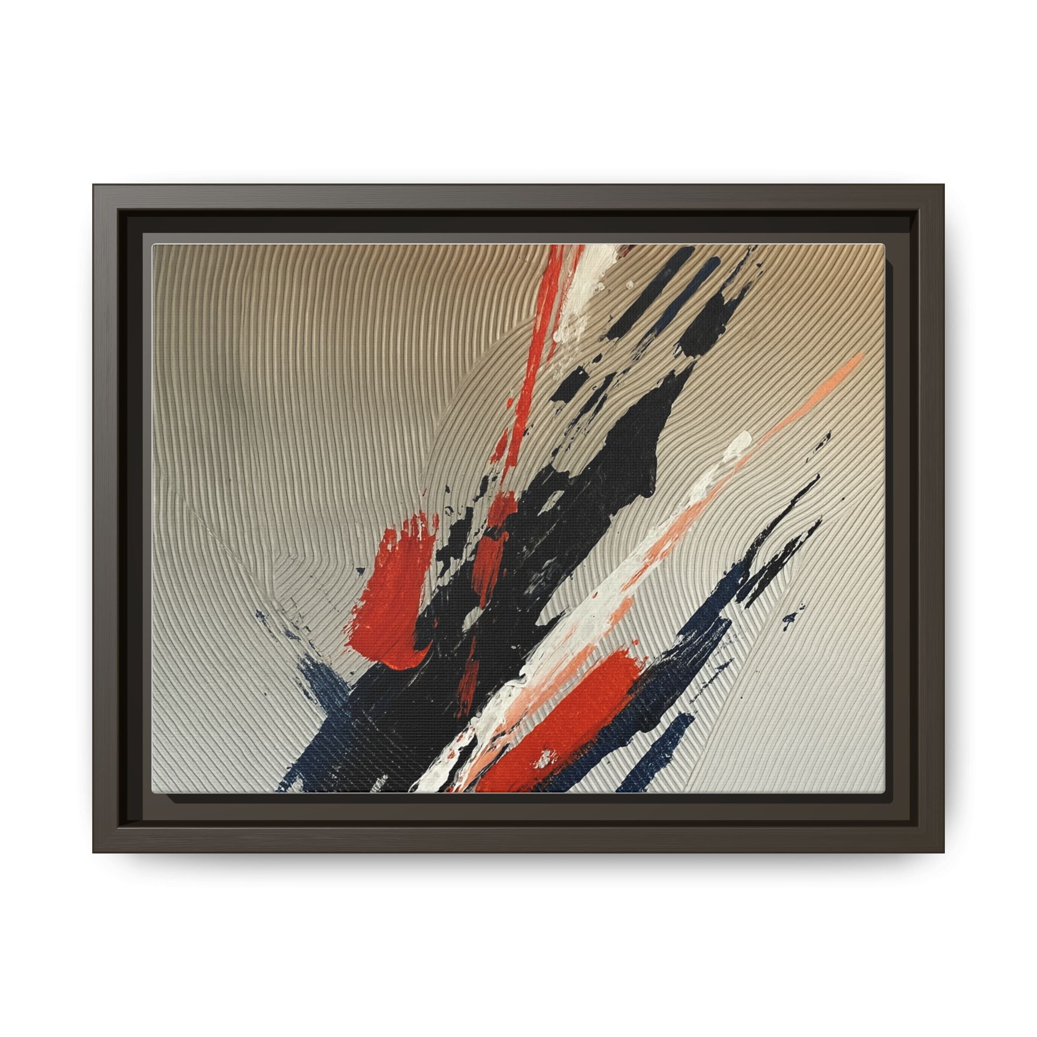 Black Red White Splatter