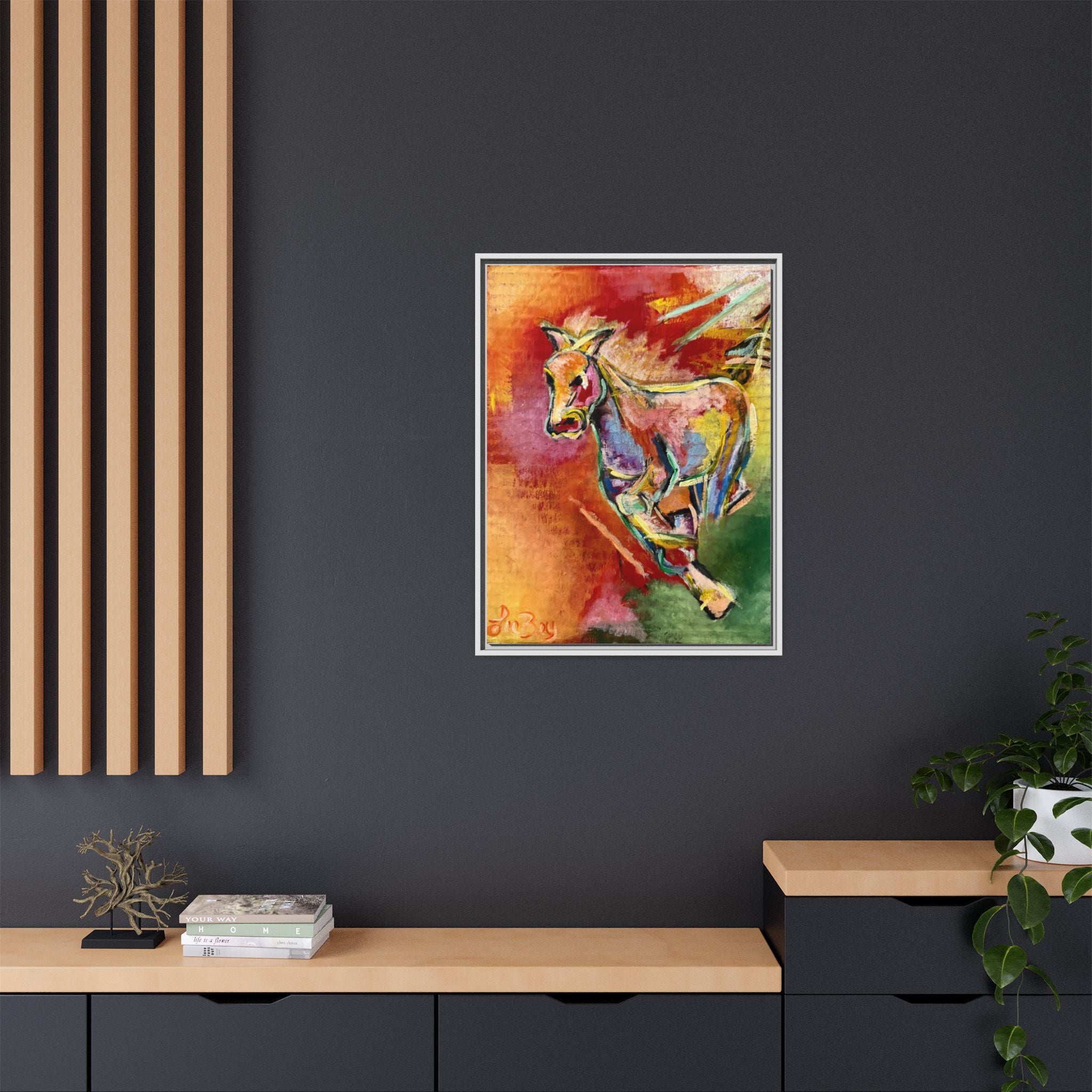 Horse Equine Color Burst