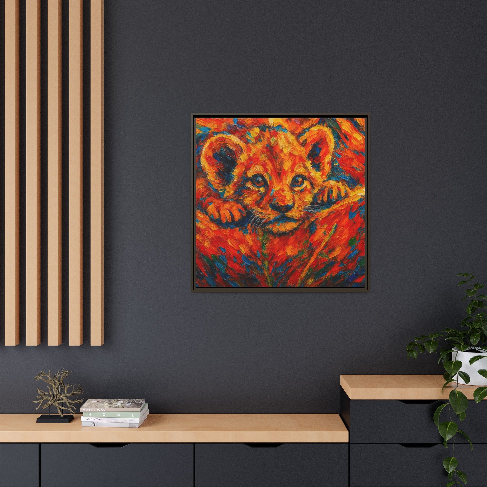Vibrant Lion Cub