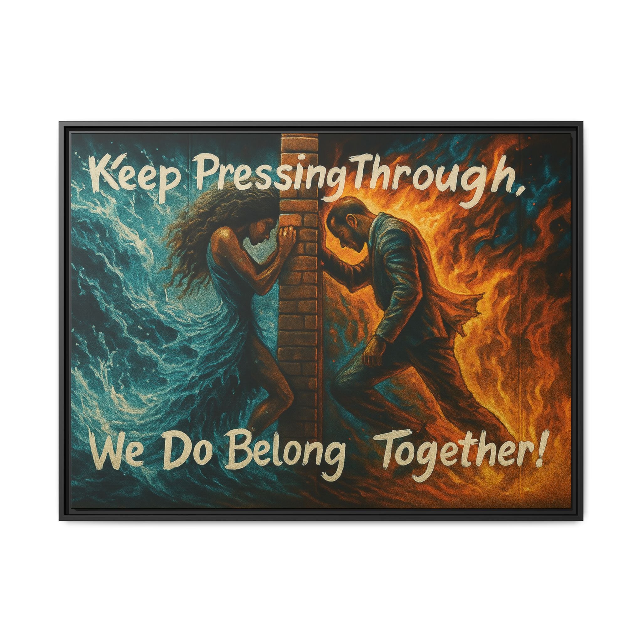 Matte Canvas, Framed (Multi-color)