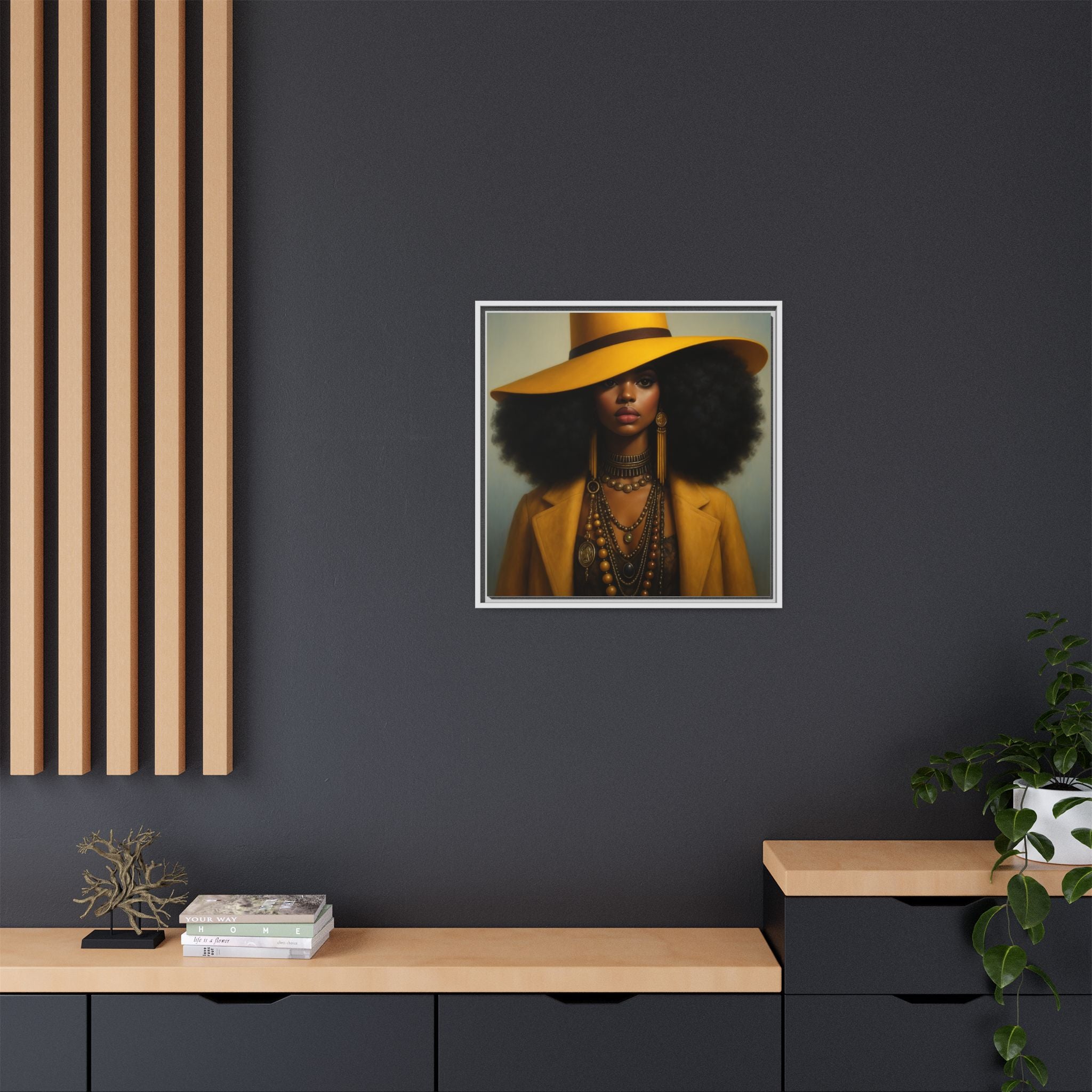 Yellow Afro Royalty of Elegance