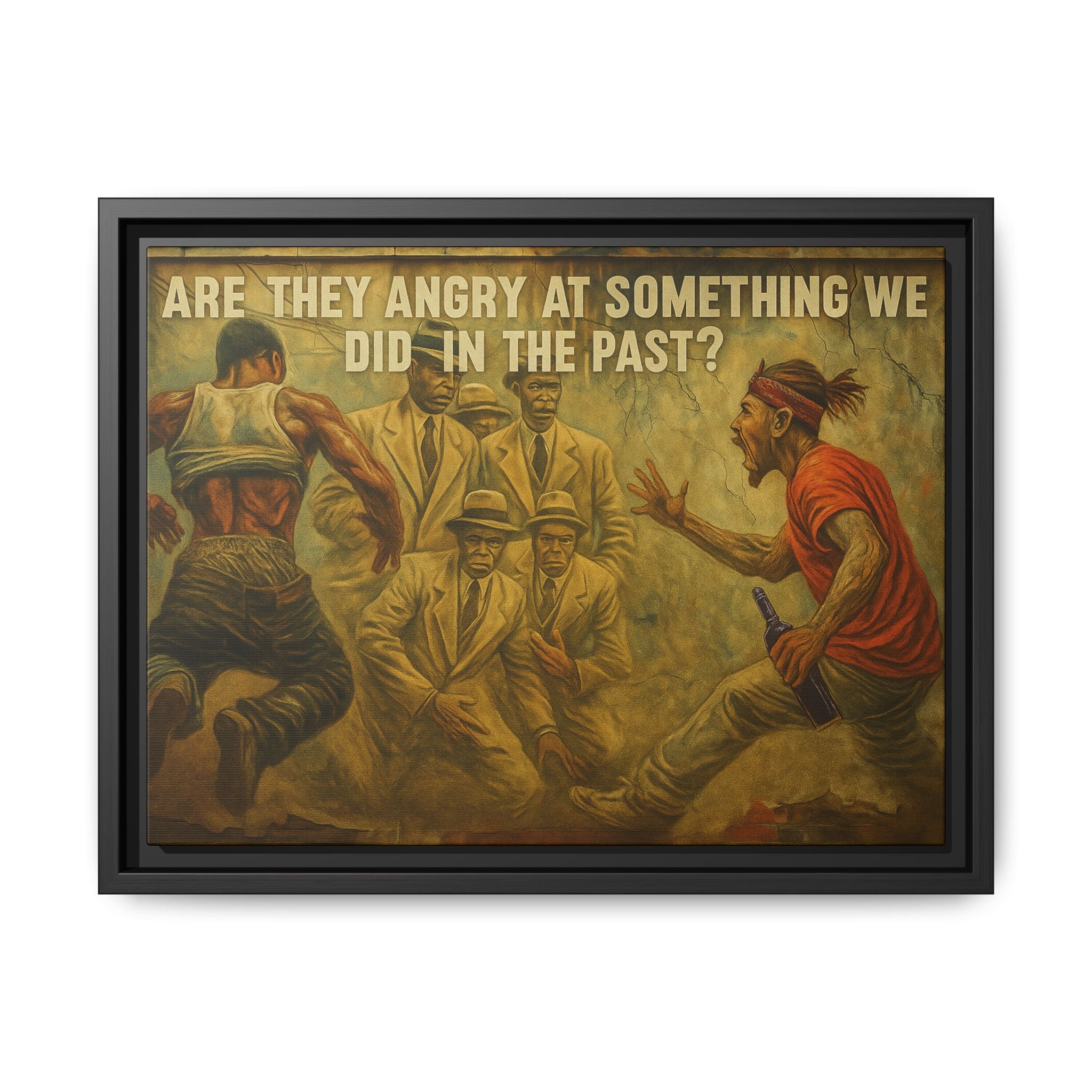 Framed Art Print: Thought-Provoking Vintage Style Wall Decor, Home Office Inspiration, Thoughtful Gift for Art Lovers