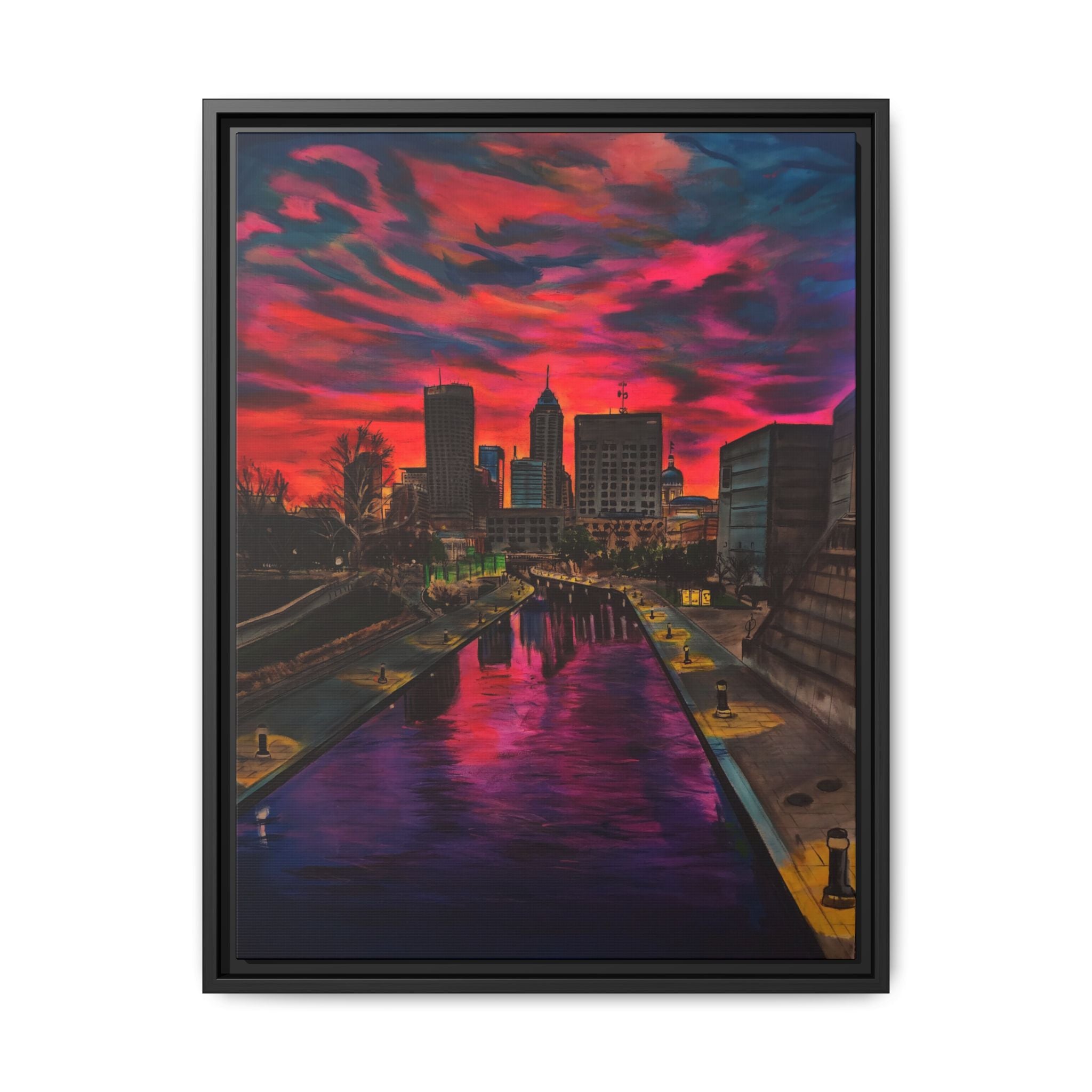 Vibrant Canal Cityscape