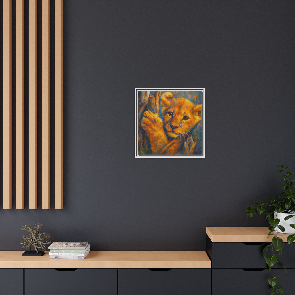 Lion Cub in Tree
