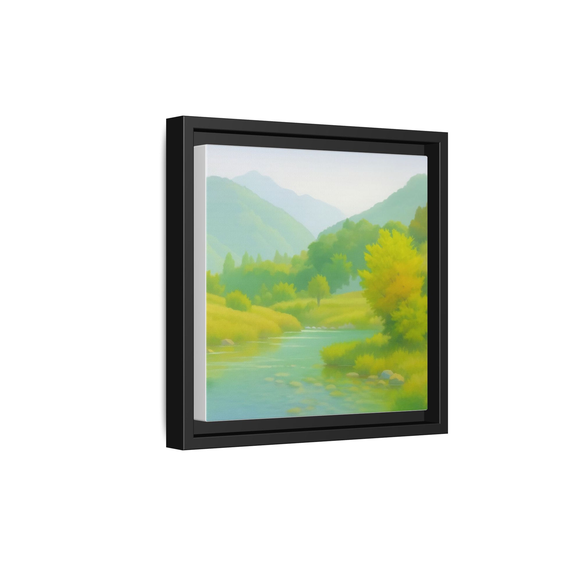 Calming River Green Landscape