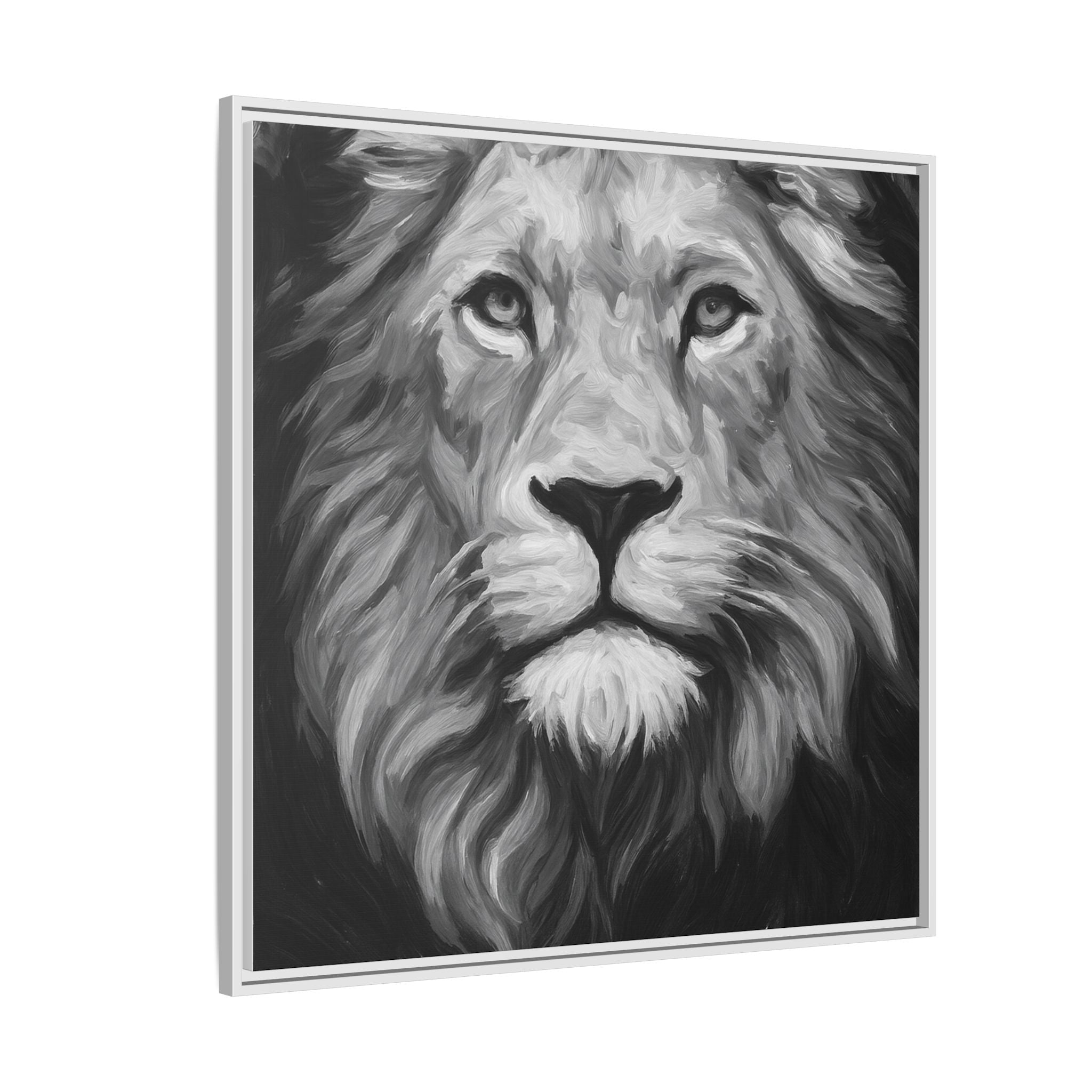 Black and White Lion 1