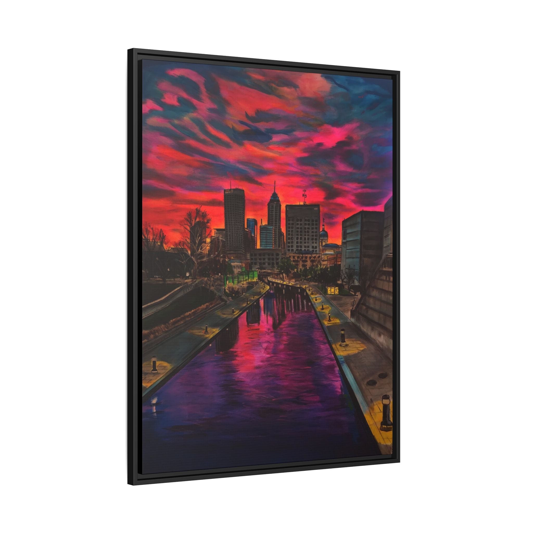 Vibrant Canal Cityscape