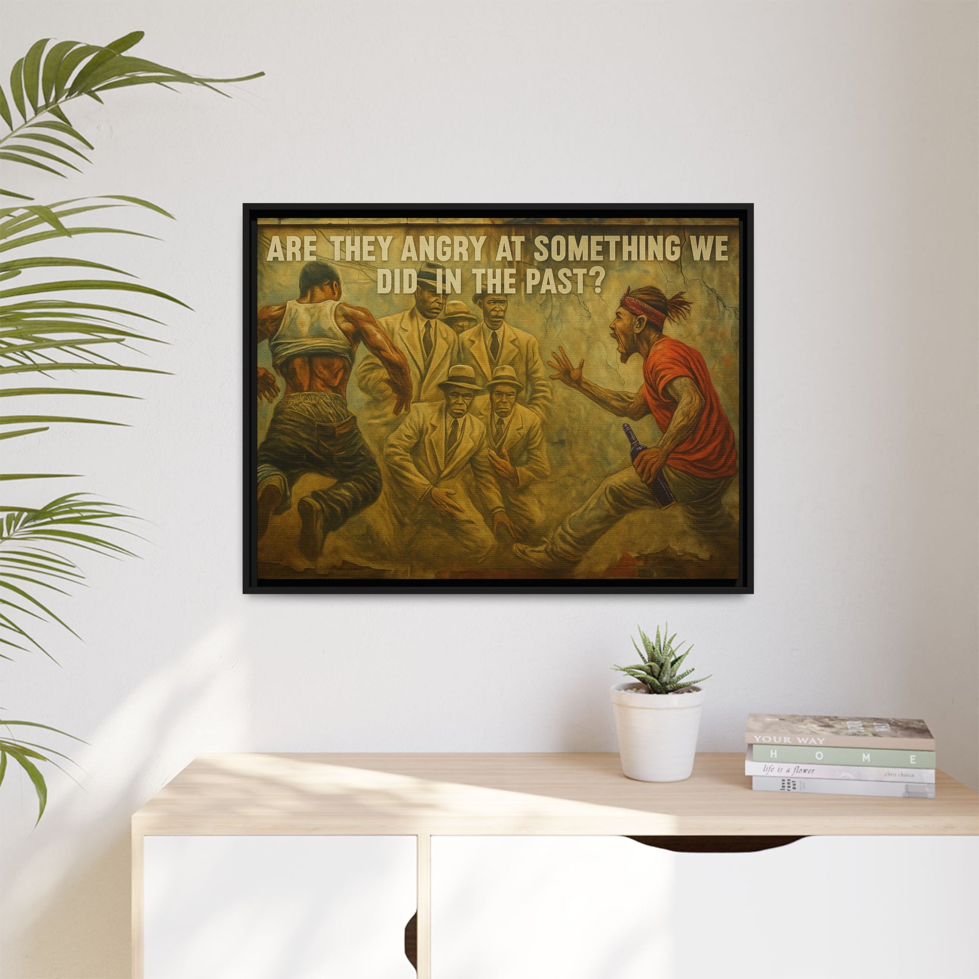 Framed Art Print: Thought-Provoking Vintage Style Wall Decor, Home Office Inspiration, Thoughtful Gift for Art Lovers