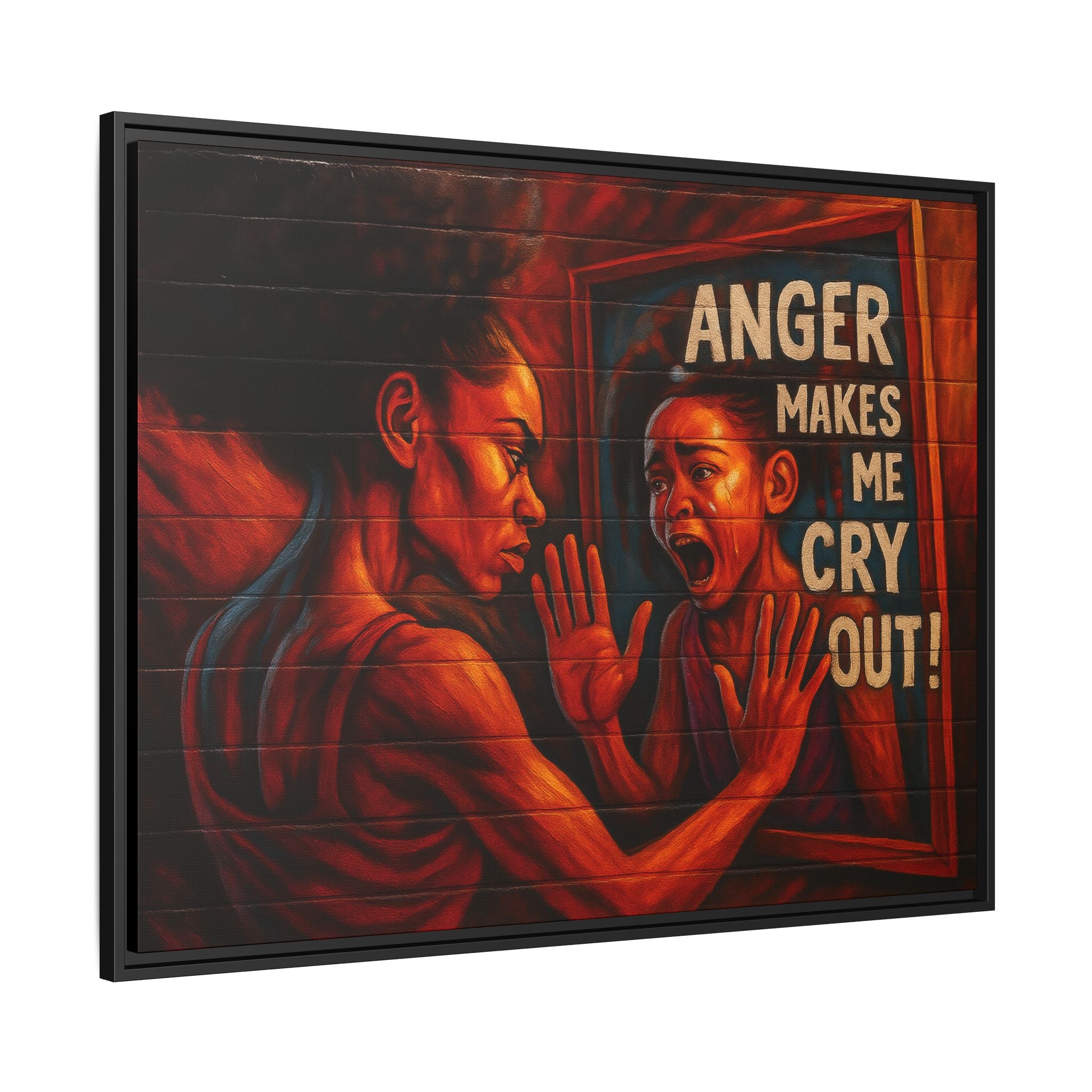 Framed Wall Art - Emotionally Resonant Canvas, Inspirational Home Decor, Powerful Motivational Gift, Unique Art for Self-Reflection