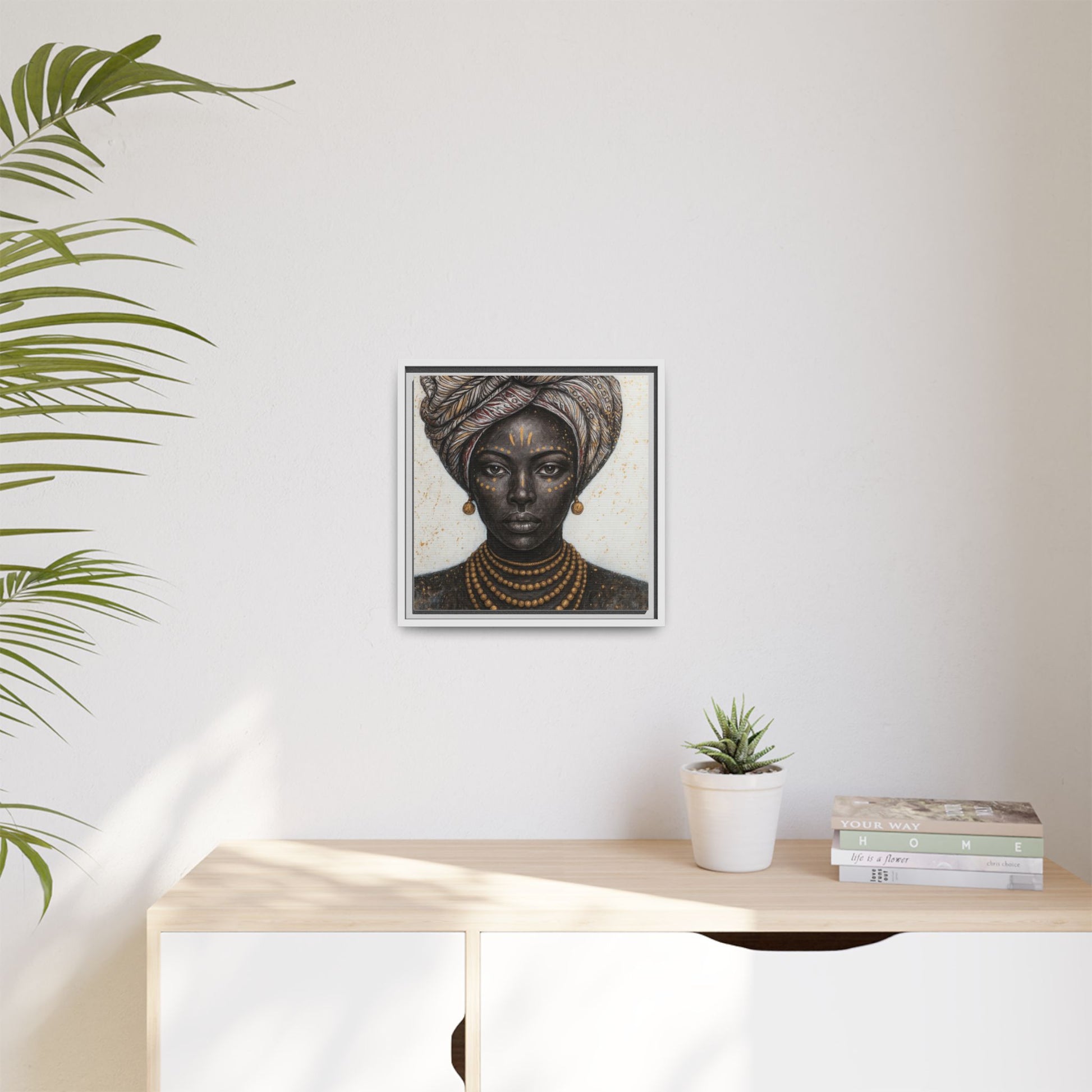 White Artistic African Lady