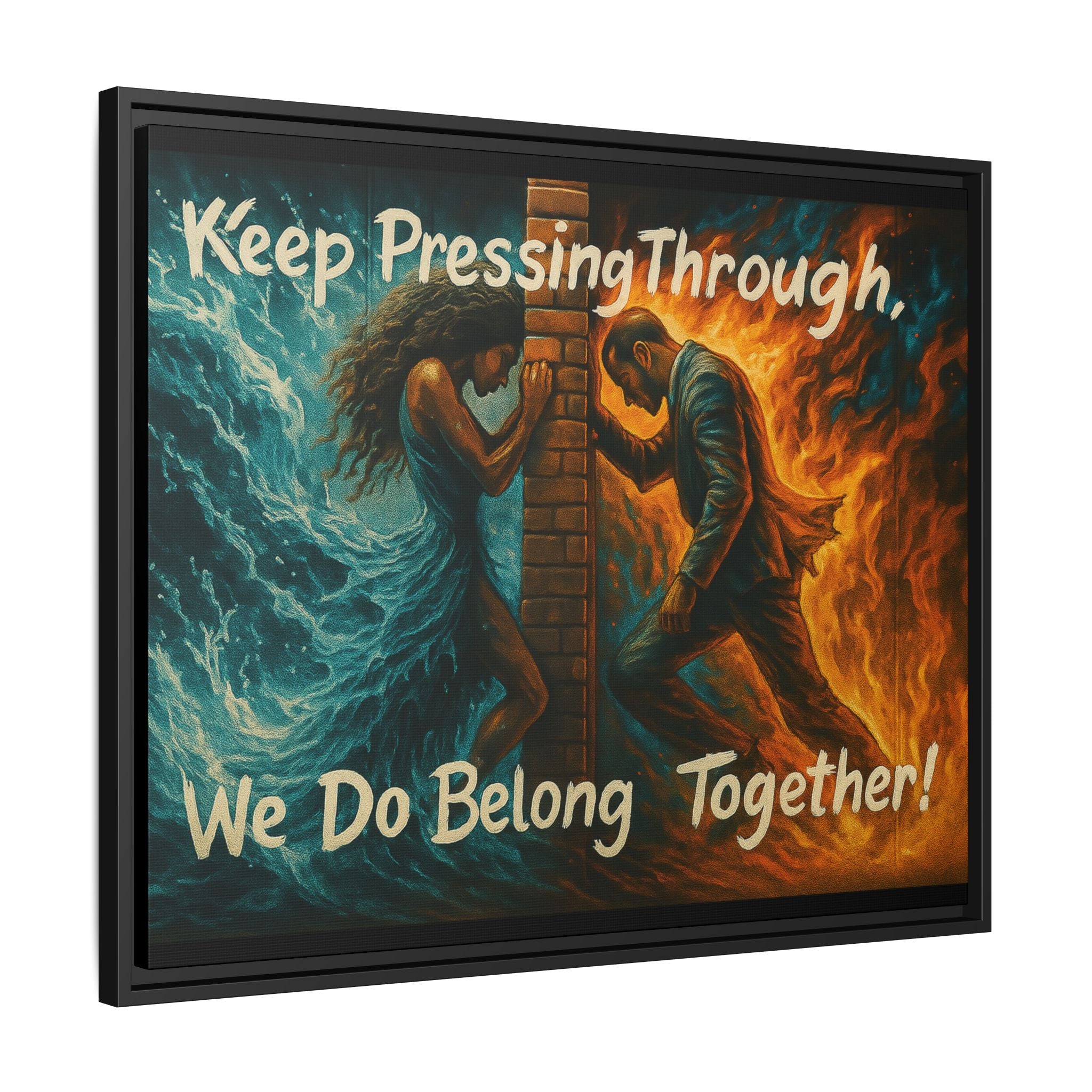 Matte Canvas, Framed (Multi-color)