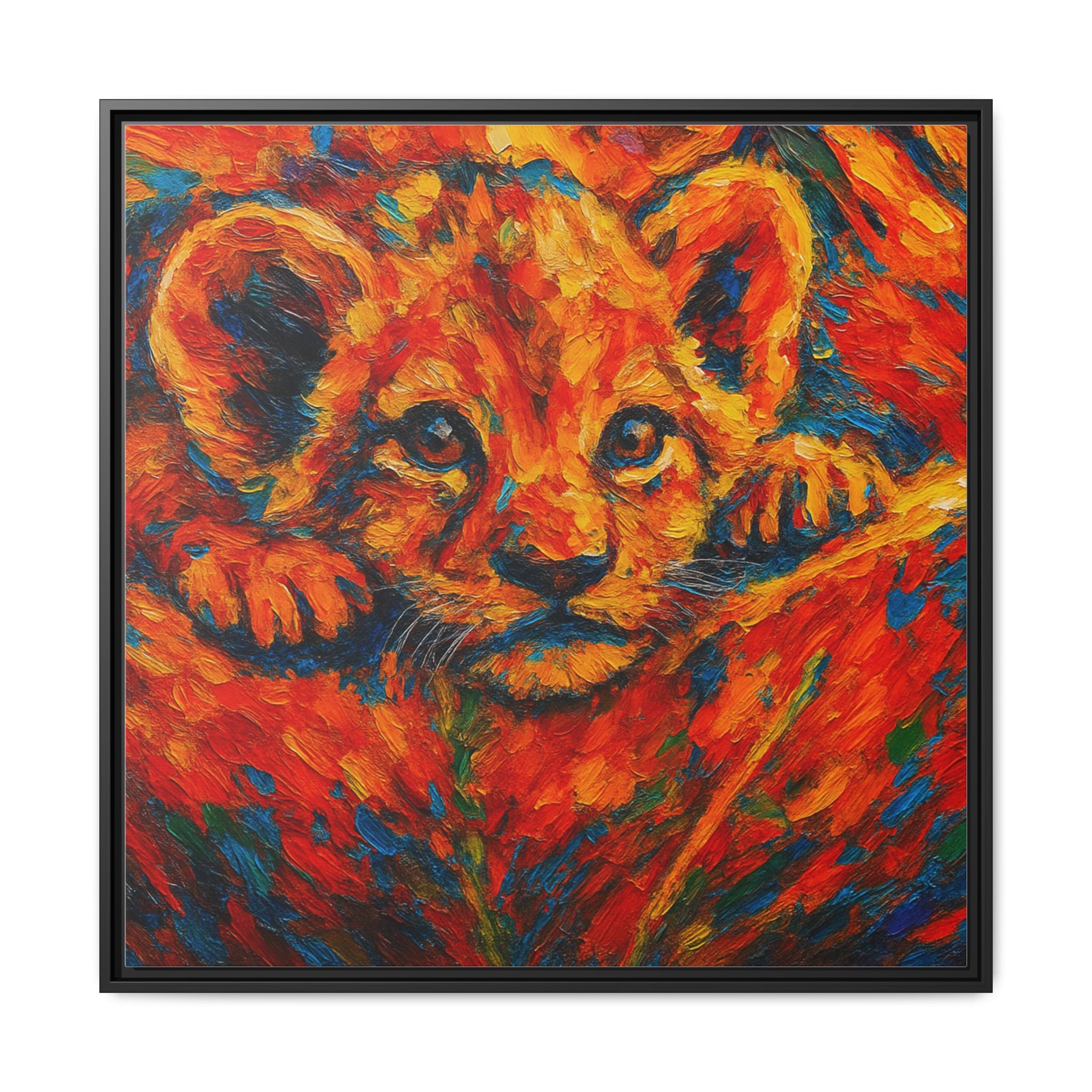 Vibrant Lion Cub