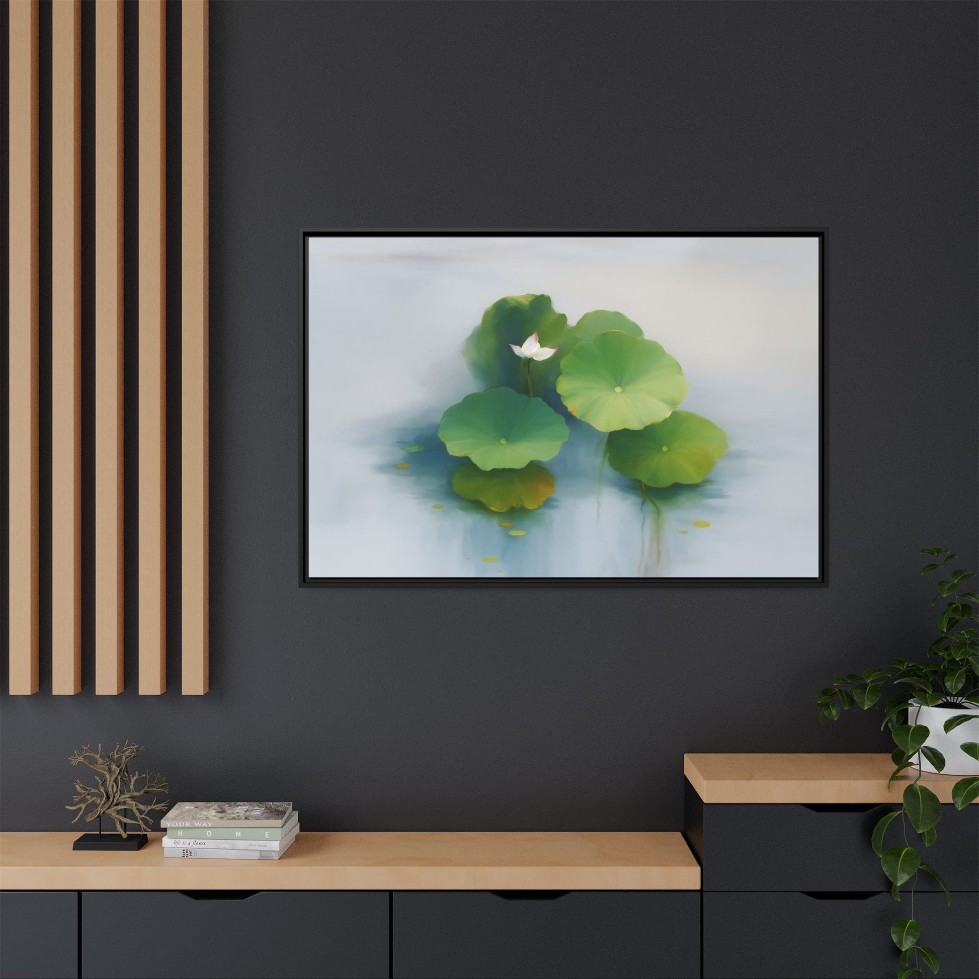 Serene Green Lotus