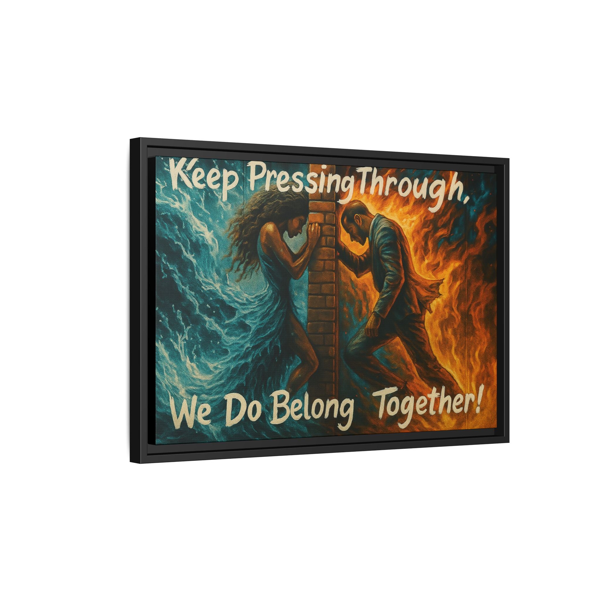 Matte Canvas, Framed (Multi-color)