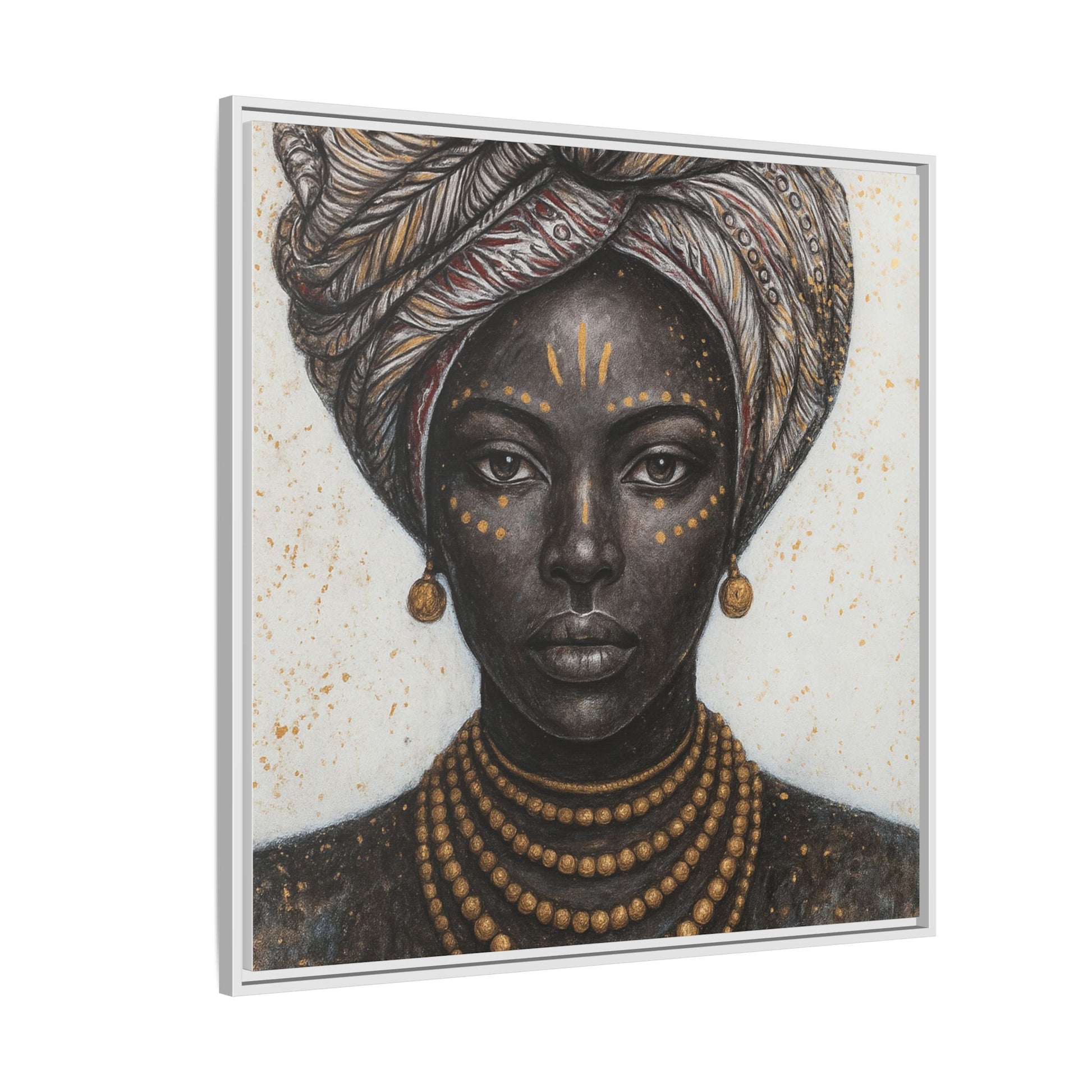 White Artistic African Lady
