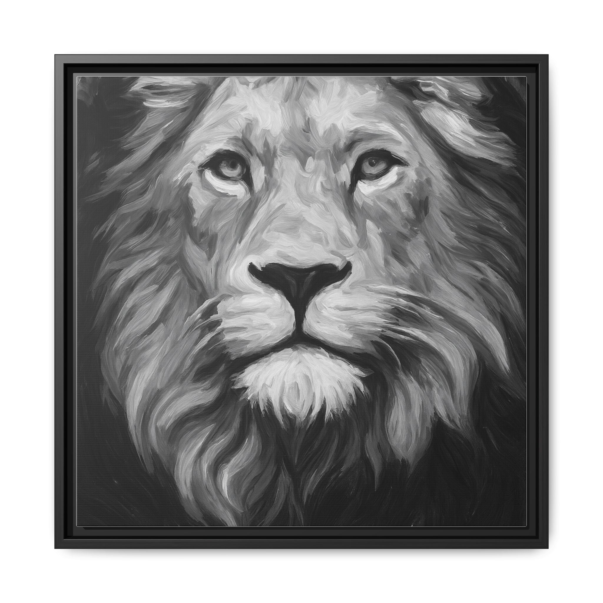 Black and White Lion 1