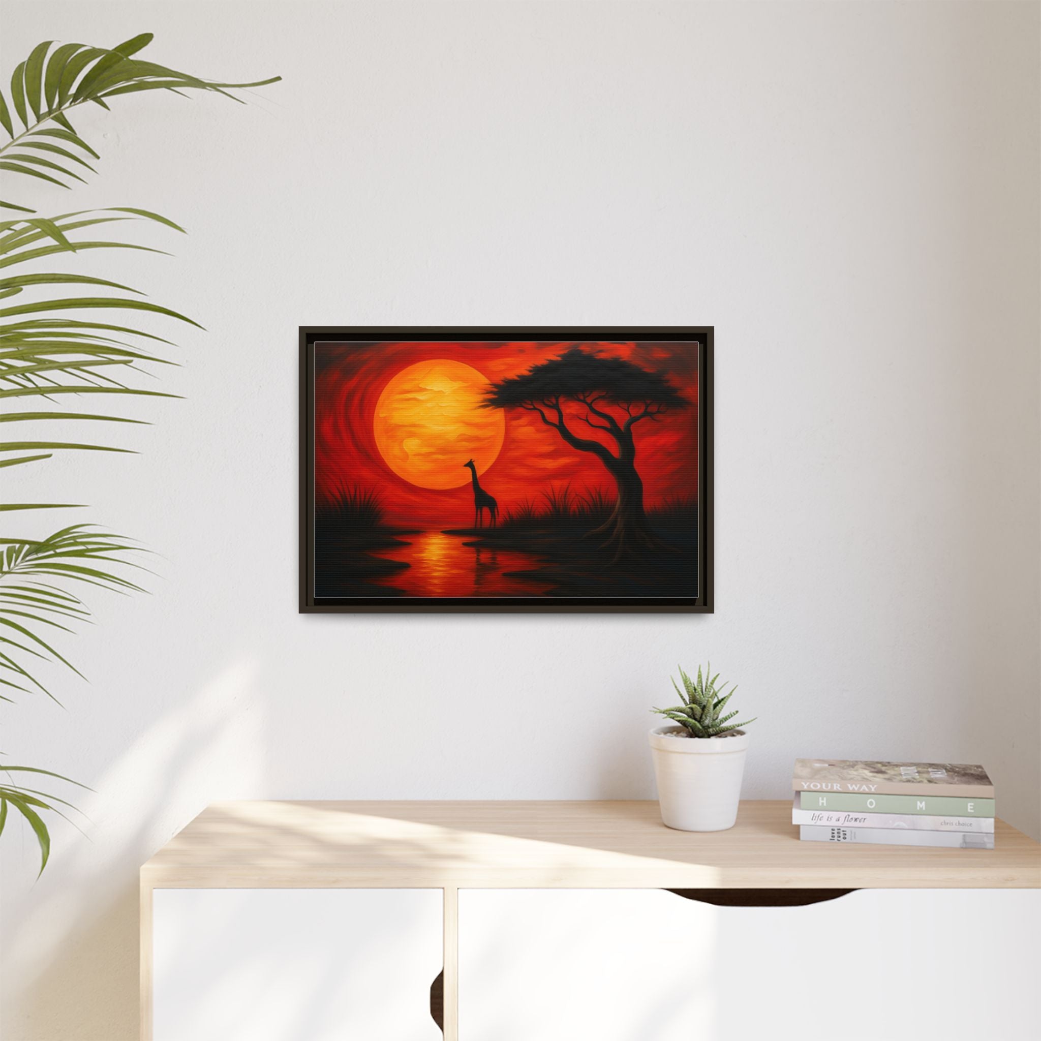 Giraffe Savanna Sunset