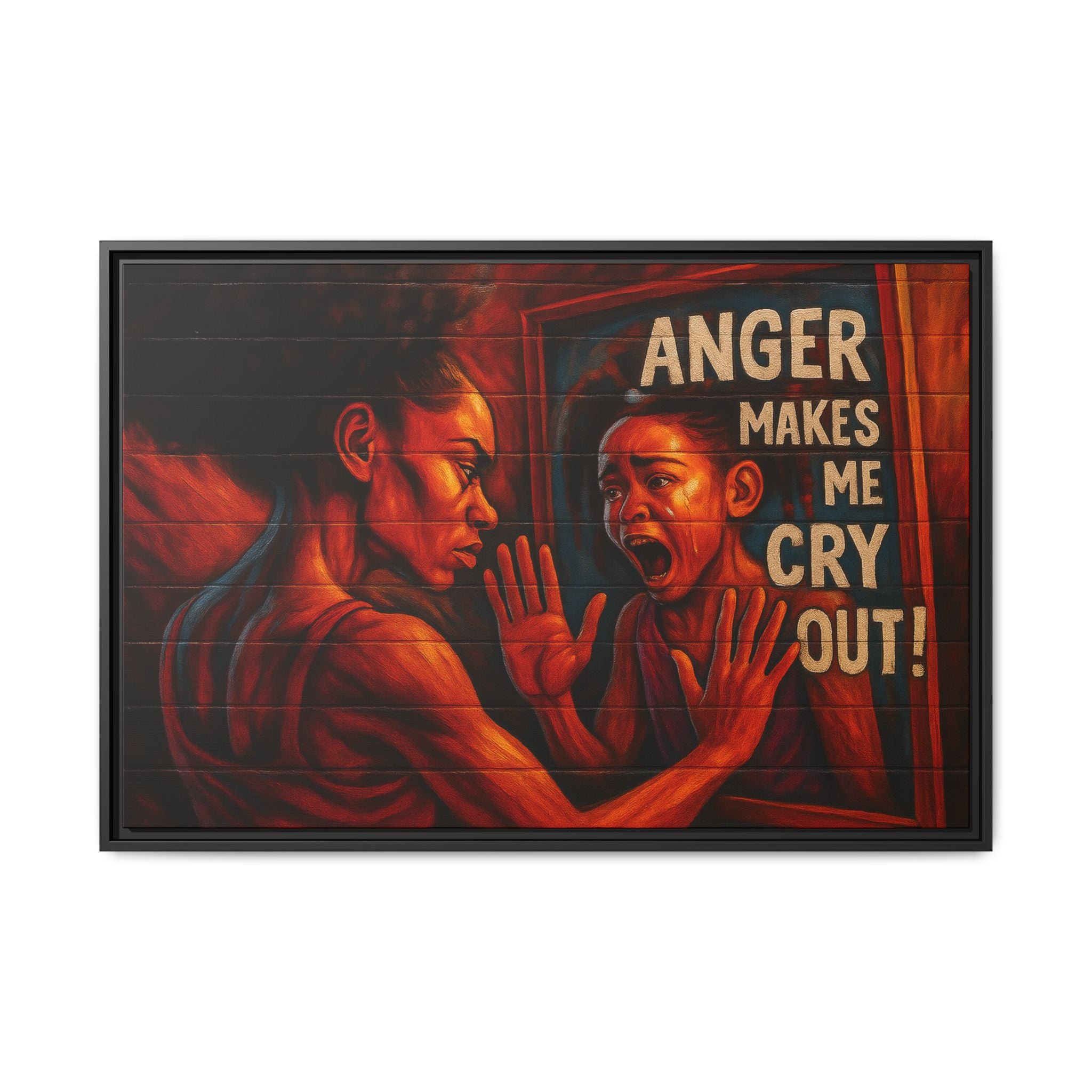 Framed Wall Art - Emotionally Resonant Canvas, Inspirational Home Decor, Powerful Motivational Gift, Unique Art for Self-Reflection