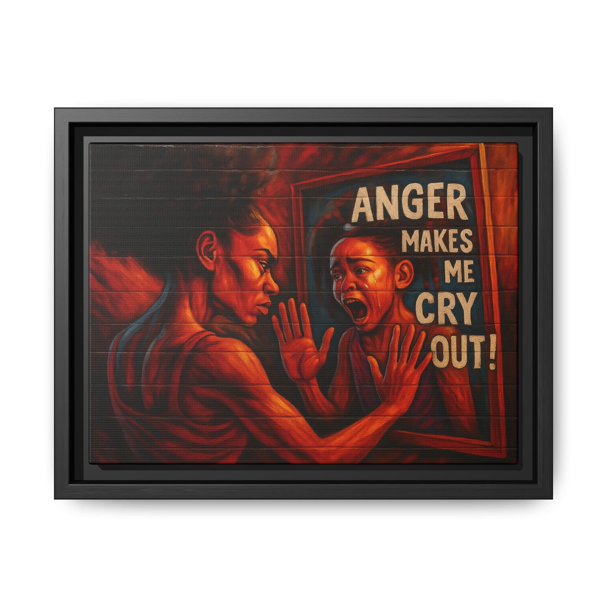 Framed Wall Art - Emotionally Resonant Canvas, Inspirational Home Decor, Powerful Motivational Gift, Unique Art for Self-Reflection