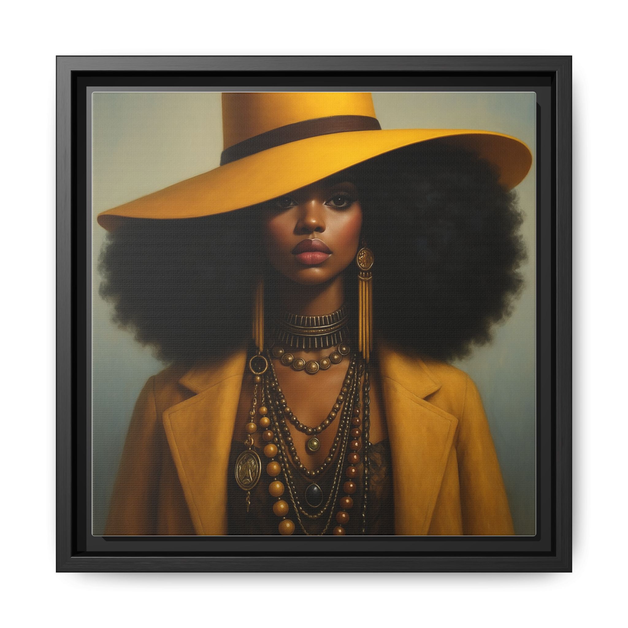 Yellow Afro Royalty of Elegance