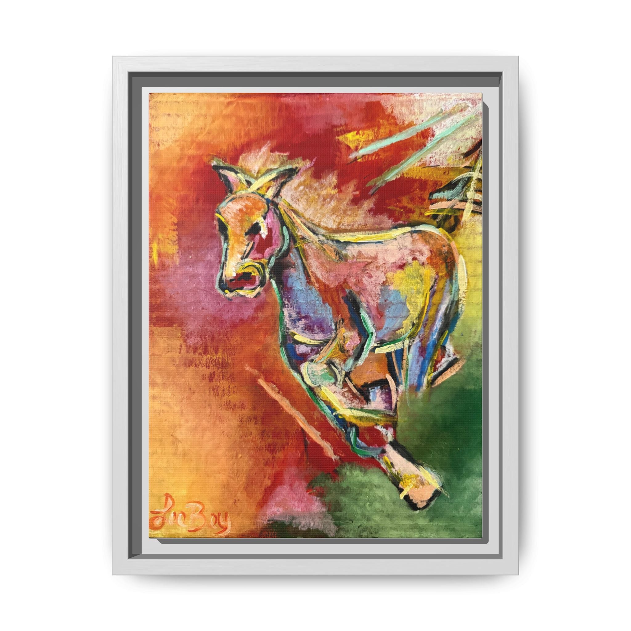 Horse Equine Color Burst