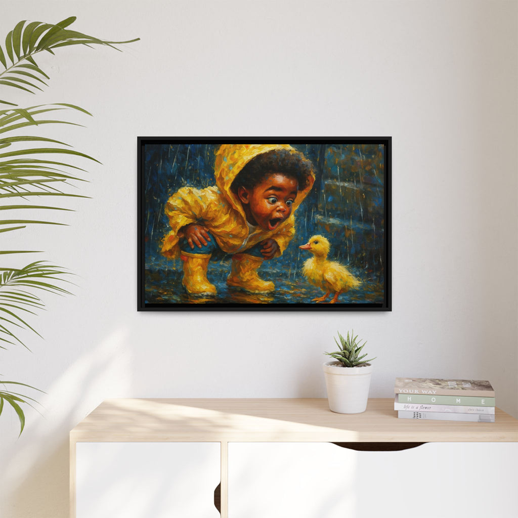 Yellow Child and Duck