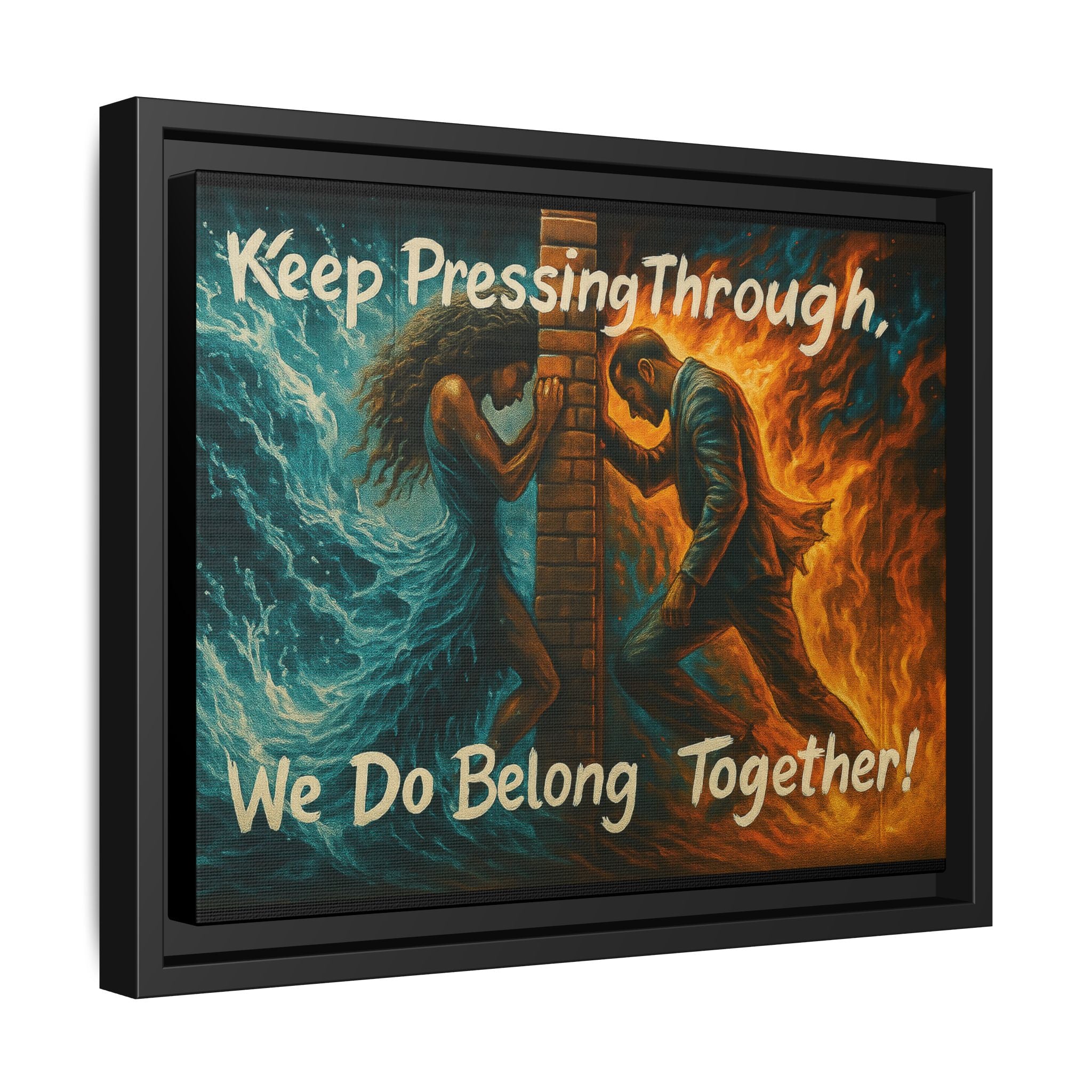 Matte Canvas, Framed (Multi-color)