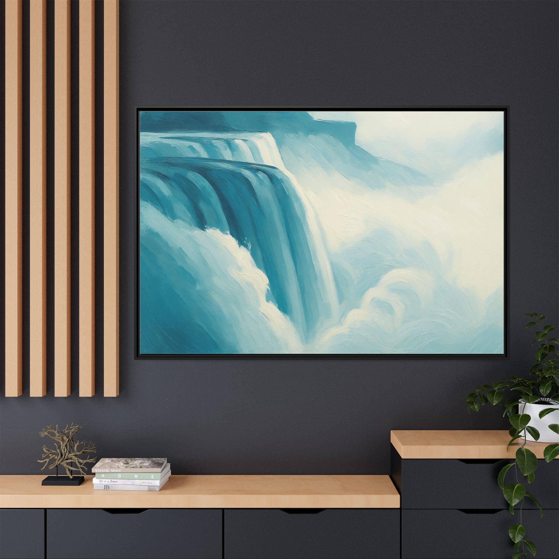 Blue Beautiful Waterfall