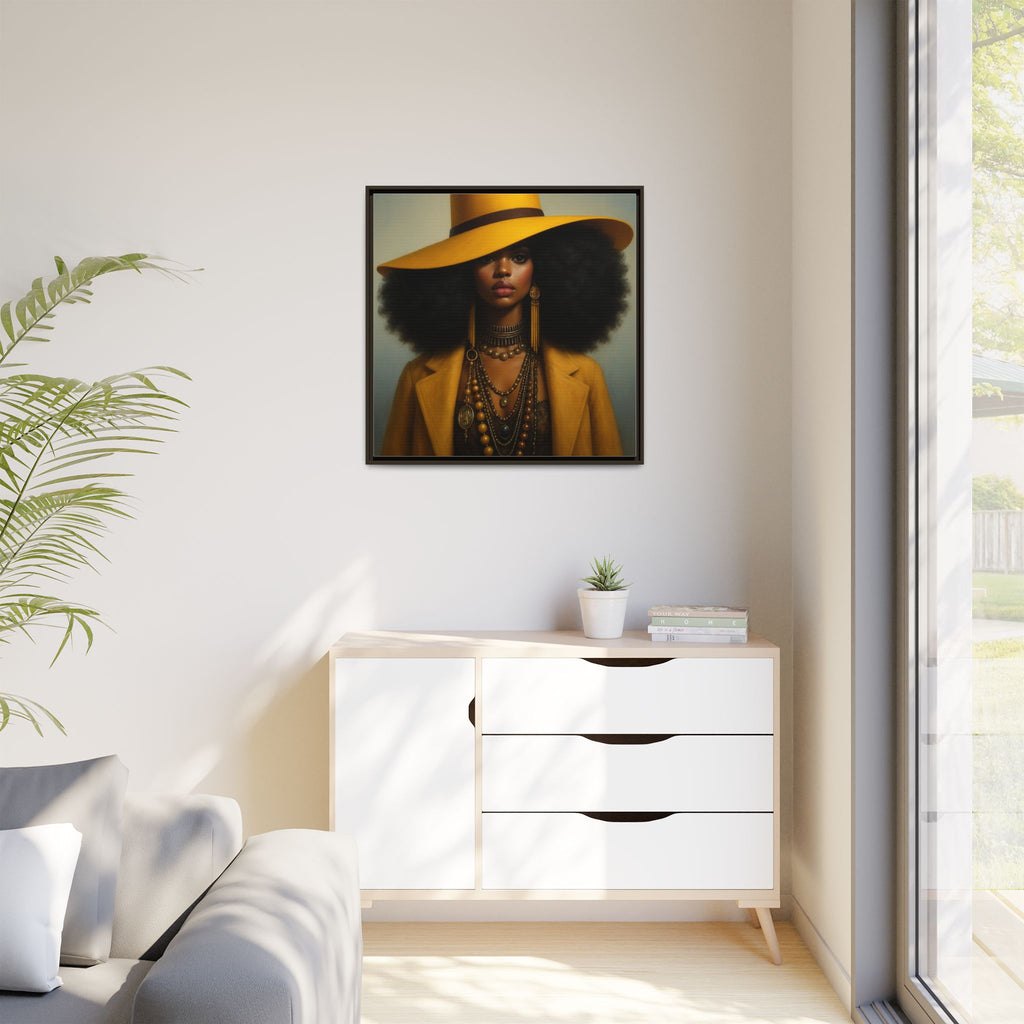 Yellow Afro Royalty of Elegance